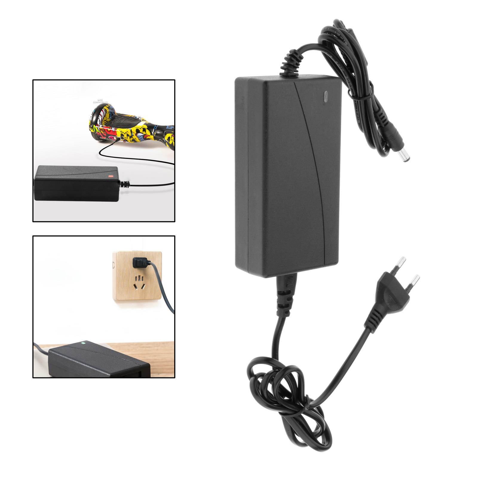 Power Supply DC 5.5mm 42V Fast Charger for Electric Bike Mobility Scooter Skateboard Lithium Battery Charger