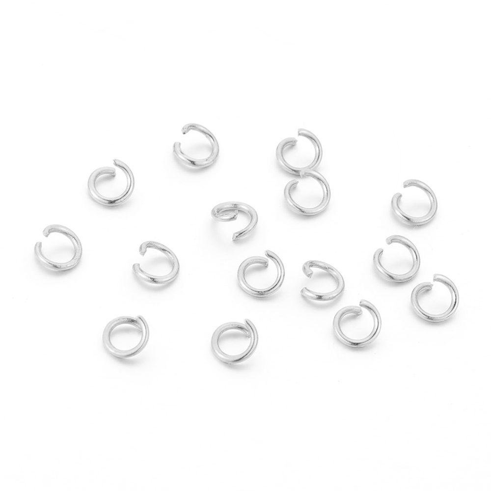 100 Stück offene Biegeringe aus Edelstahl, 5 mm, Schmuck, Halskette, Spaltringe, Verbinder für DIY-Geschenke, Herstellung von großen Mengen im Großhandel – Detail 4