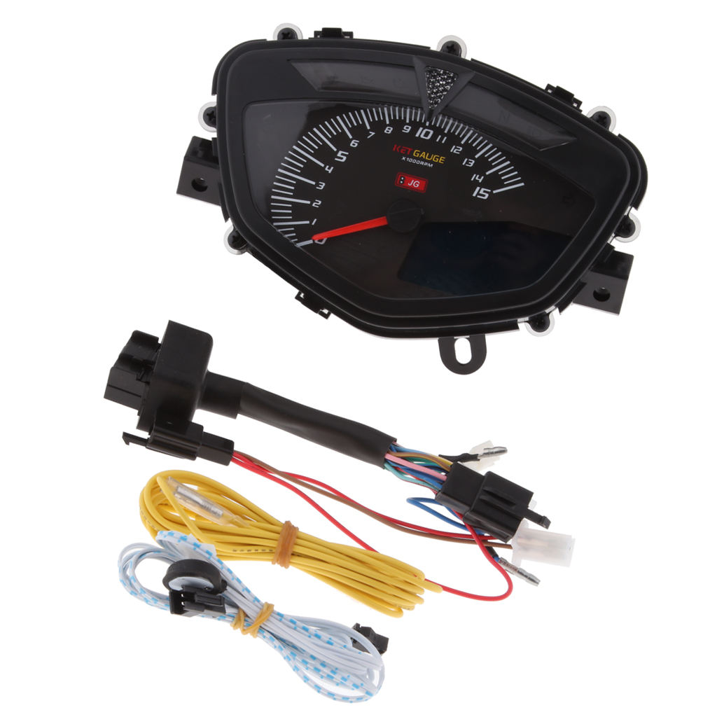 LCD Digital Speedometer Odometer Tachometer With Dual Range Screen Odometer