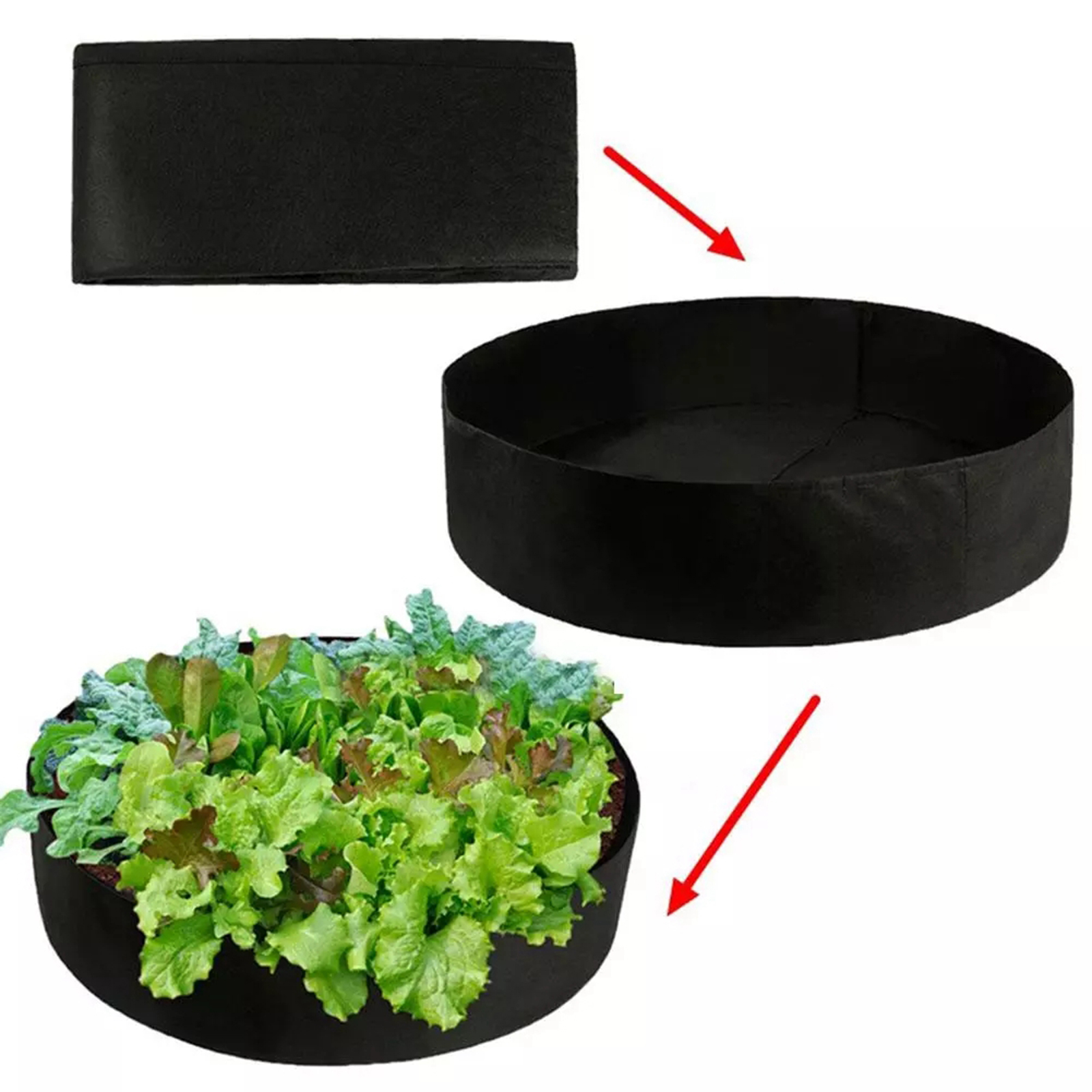 Plant Grow Bags Breathable Gardening Pots Planters Growing Bucket for Strawberry Potato Vegetable Holds Soil Garden Supplies