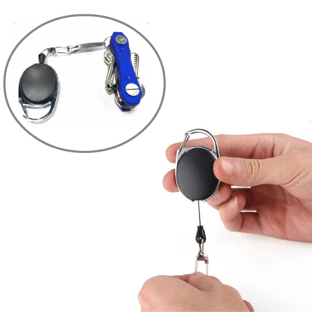 5pcs Retractable And Extendable Keychain, Multifunctional Snap Key Holder 5pcs Retractable And Extendable Keychain, Multifunctional Snap Key Holder