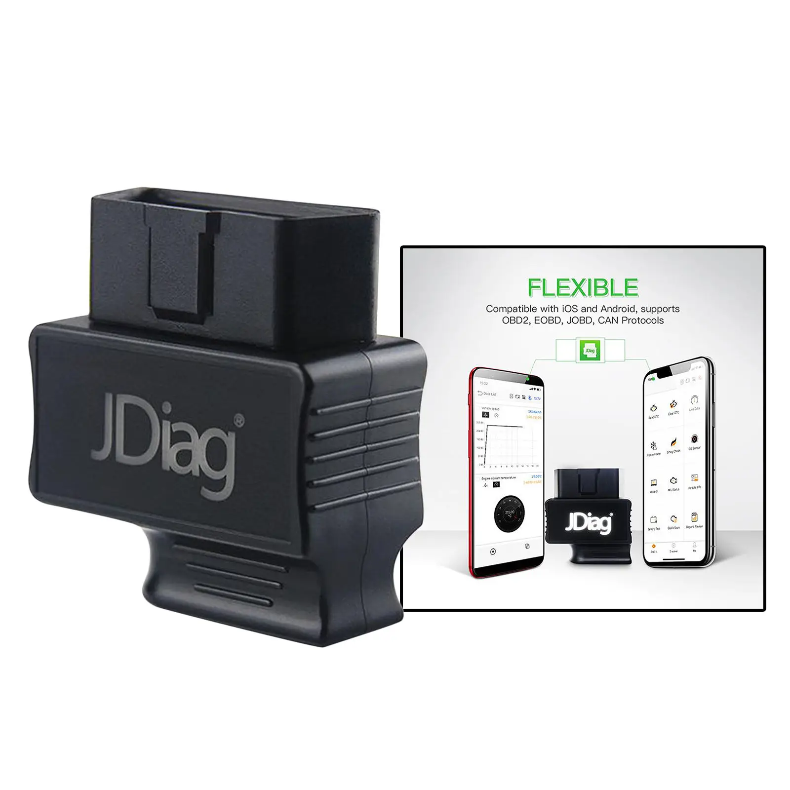 Car Diagnostic Scanner Bluetooth 4.0 16-Pin OBD2 EOBD JOBD Scanner Universal For Android/IOS Car Diagnostic Tool Code Reader auto inspection equipment