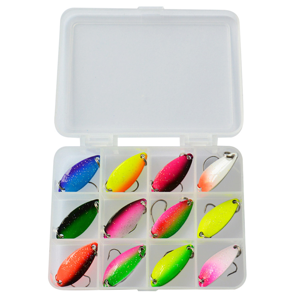 Isca de Pesca Iscas de Pesca Conjuntos de Silicone Iscas para a Pesca de Pesca Lantejoulas Atacar Artificiais Inducemen Senuelos 2021 12 Pçs - Set 7 Silicone Inducemen senuelos Iscas Para A Pesca de pesca 2021