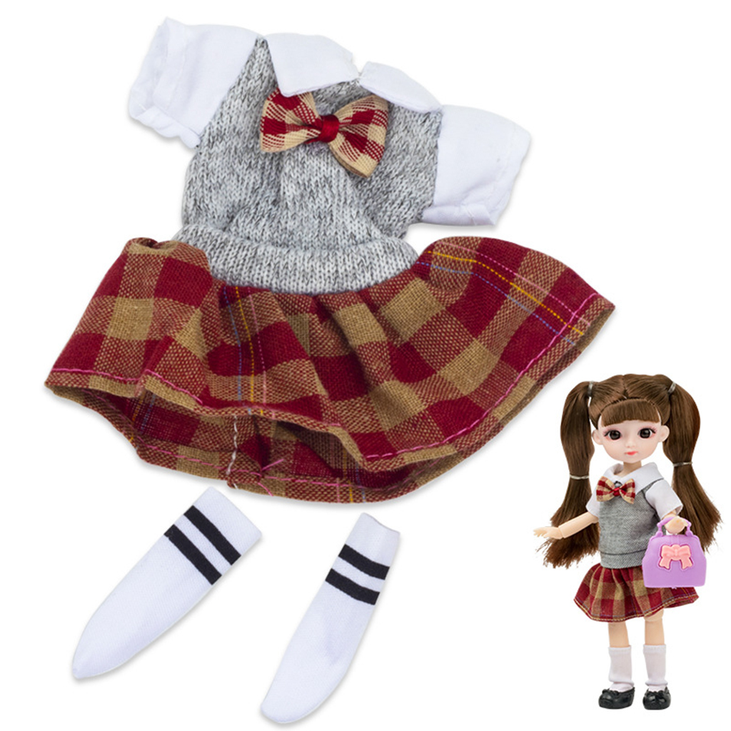 Beautiful Dolls Clothes Mini Dress Clothing DIY Dress Up 20cm Party Dresses Girl Doll No Doll