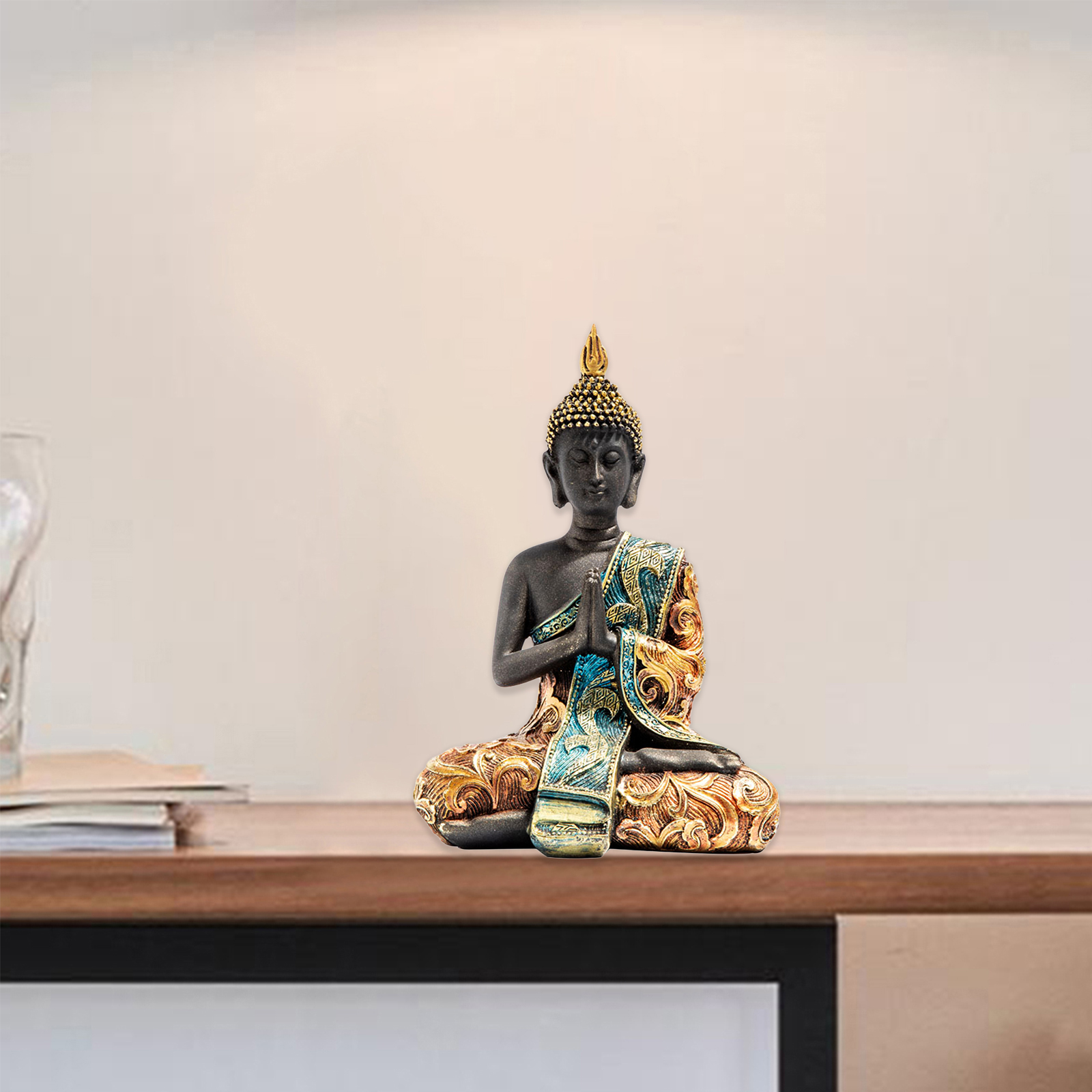 Decorative Buddha Statue Hindu Figurine Sculpture Living Room Decor Craft