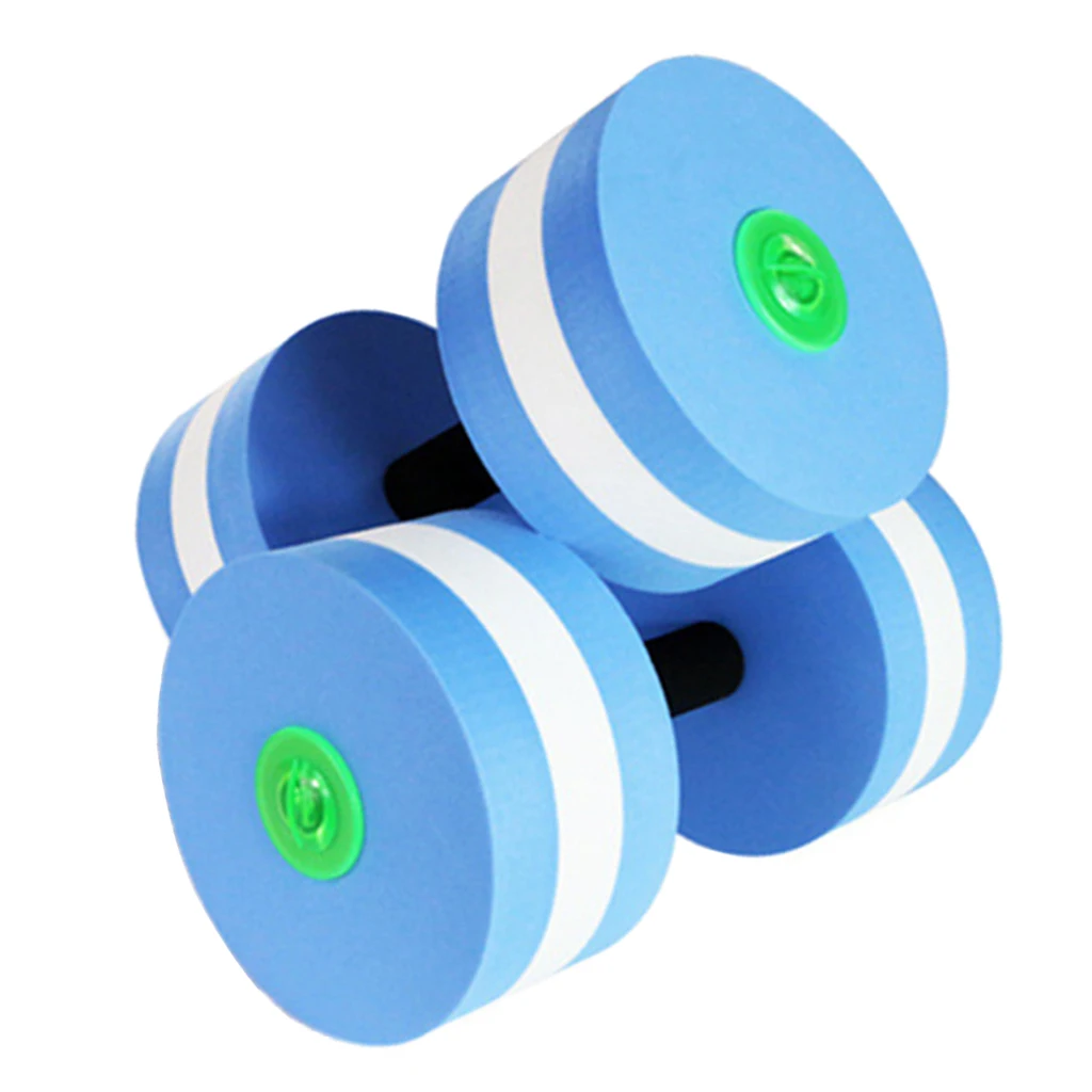 2Pcs Aquatic Exercise Dumbbells Set for Water Aerobics Fitness and Waterproof Swimming Pool Exercise - Select Colors