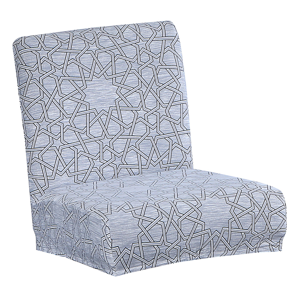 Short Low Back Chair Cover Stretch Slipcovers for Bar Counter Height Stool Decor