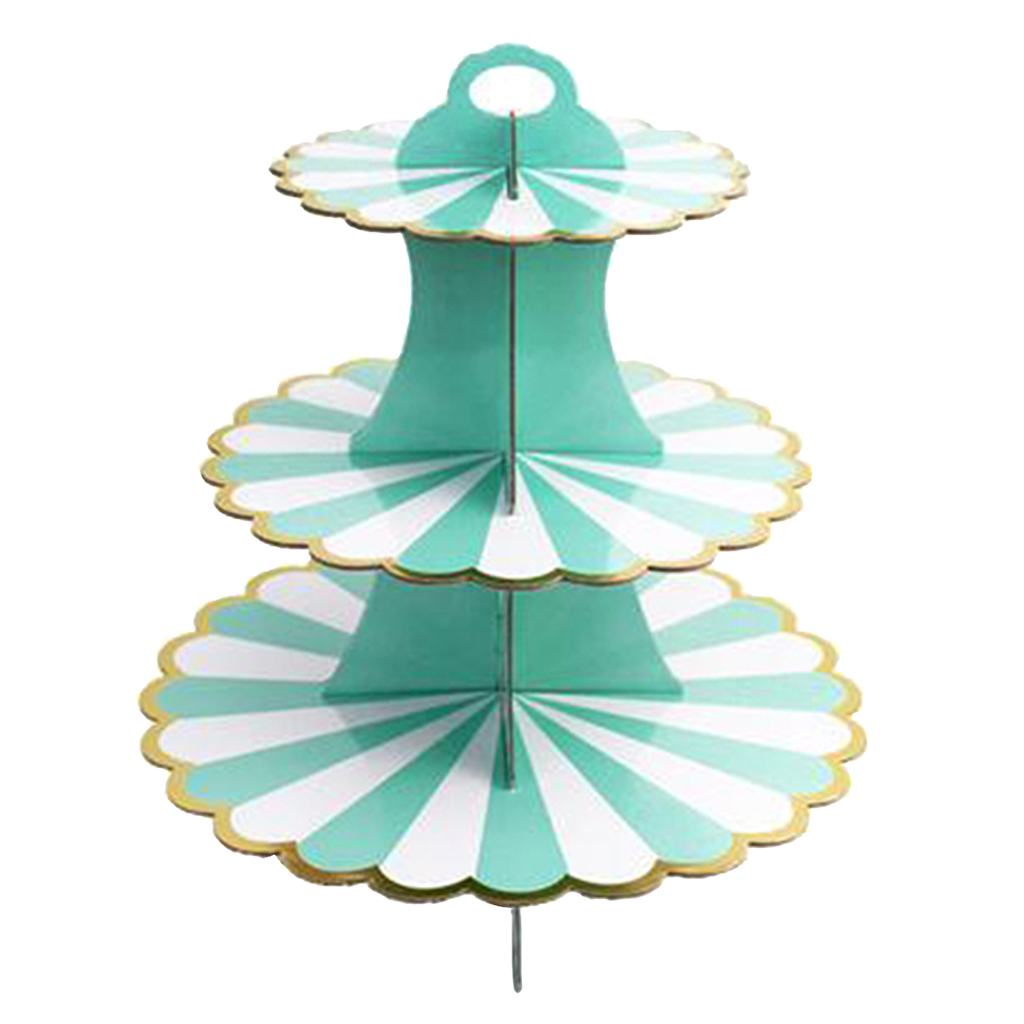 3 Tier Cupcake Stand Cake Dessert Macaron Food Display Tower Holder Receptions Kids Party
