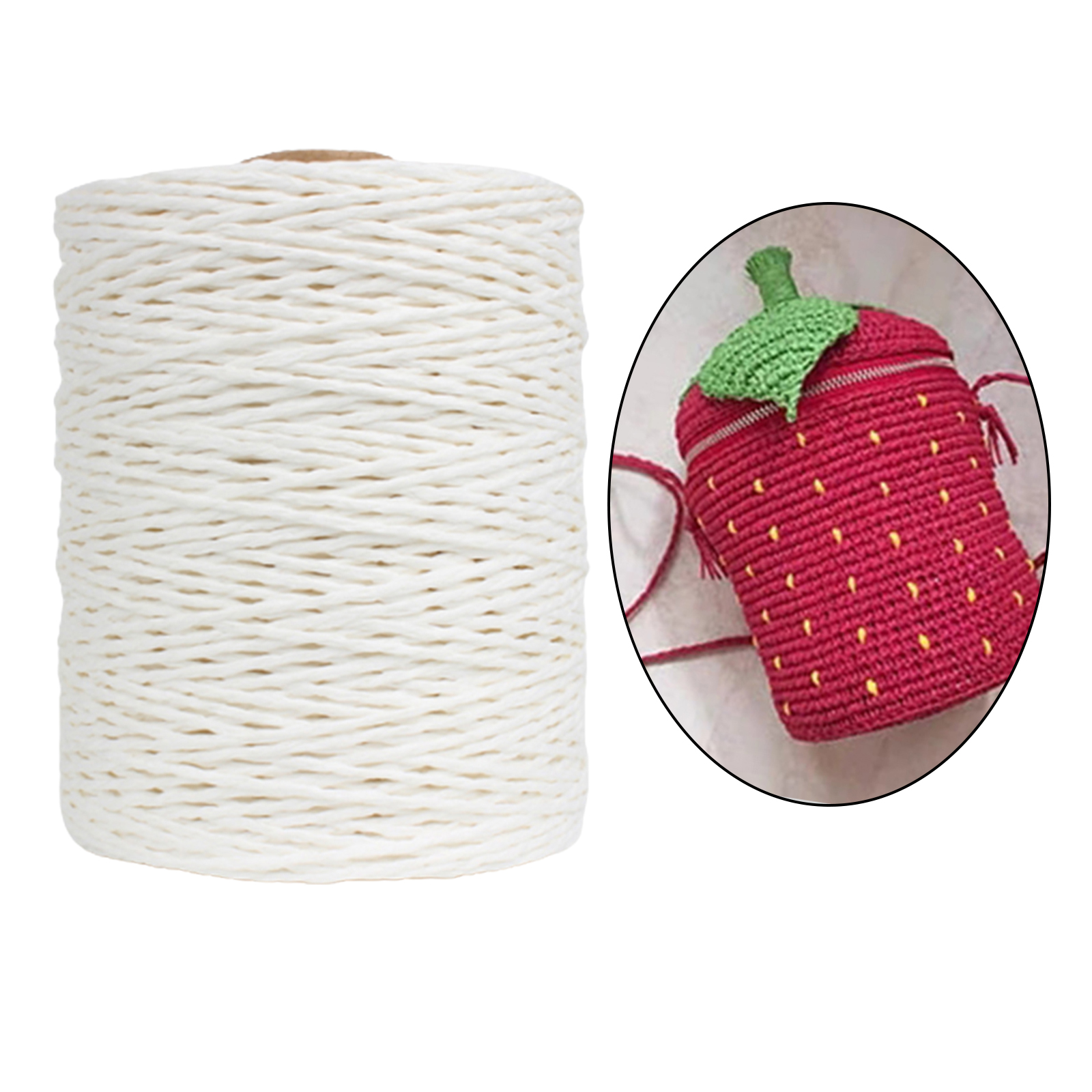 Raffia Paper Yarn Roll Natural Eco-friendly Twine String Gift Wrapping Bouquets Decoration Weaving Thread