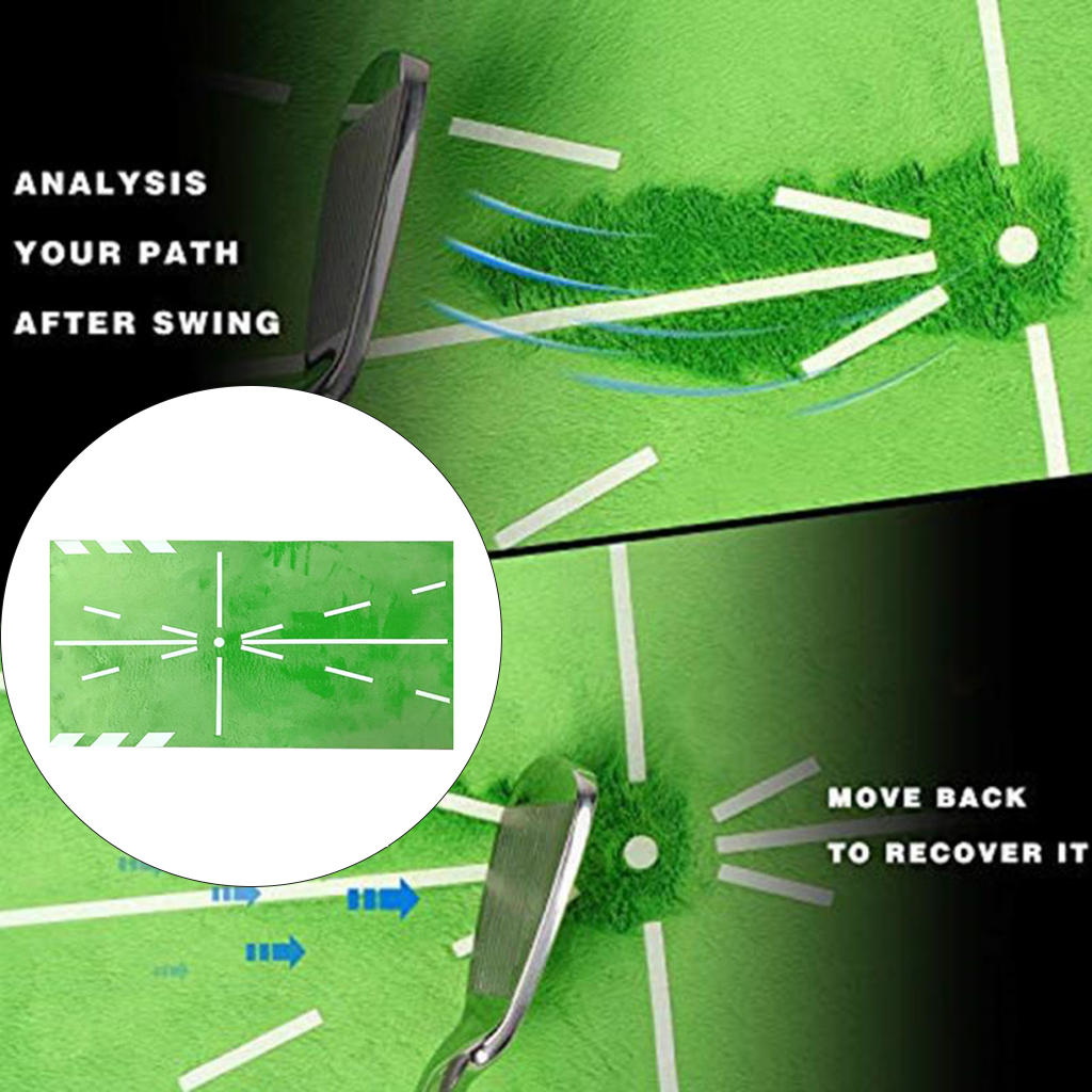 Golf Training Mat Anti- Mini Home Office Swing Practice Rug Traces Pad