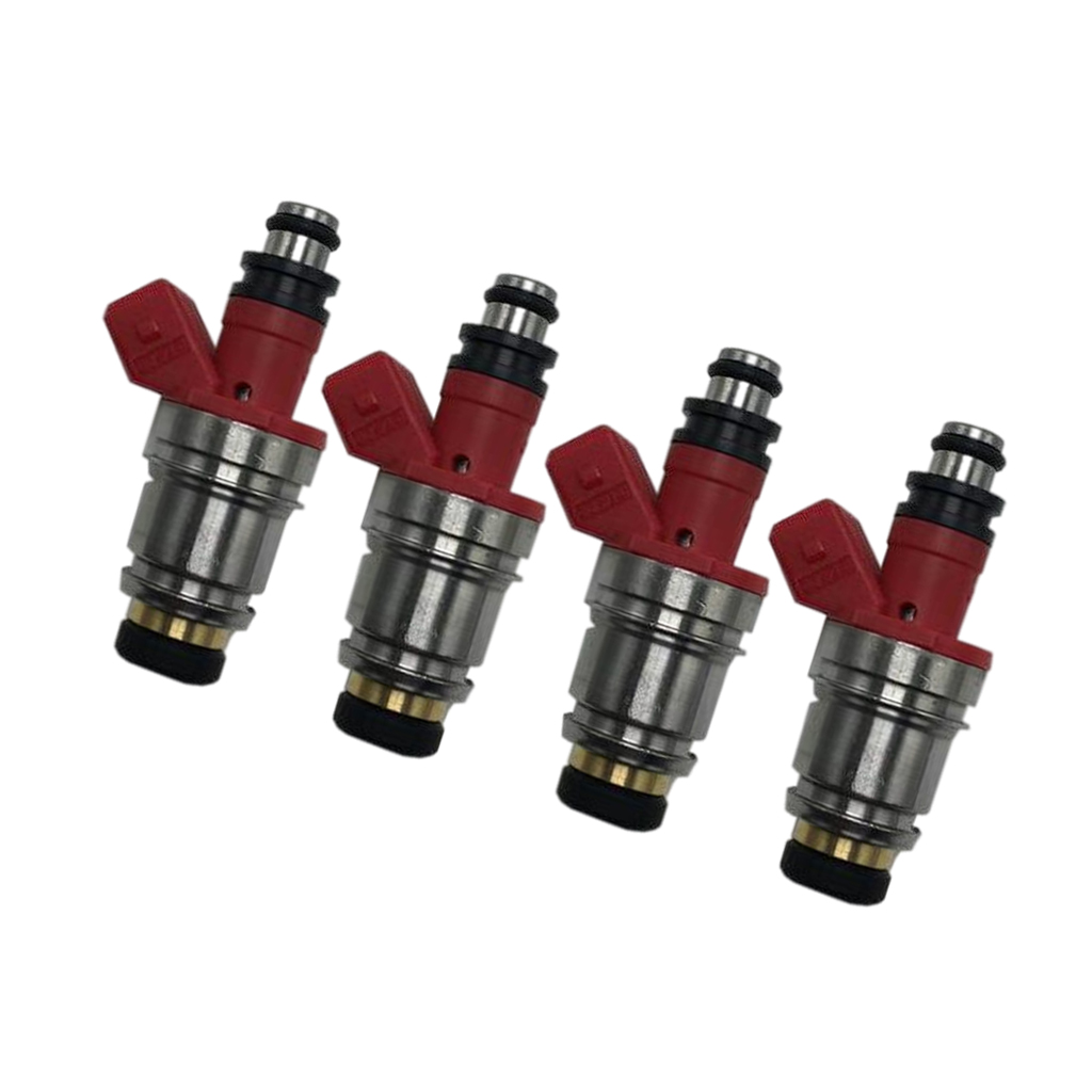 Set of 4 New Fuel injectors 16600-86G00 Replacements for Nissan D21 Pickup 2.4L high reliability and high performance