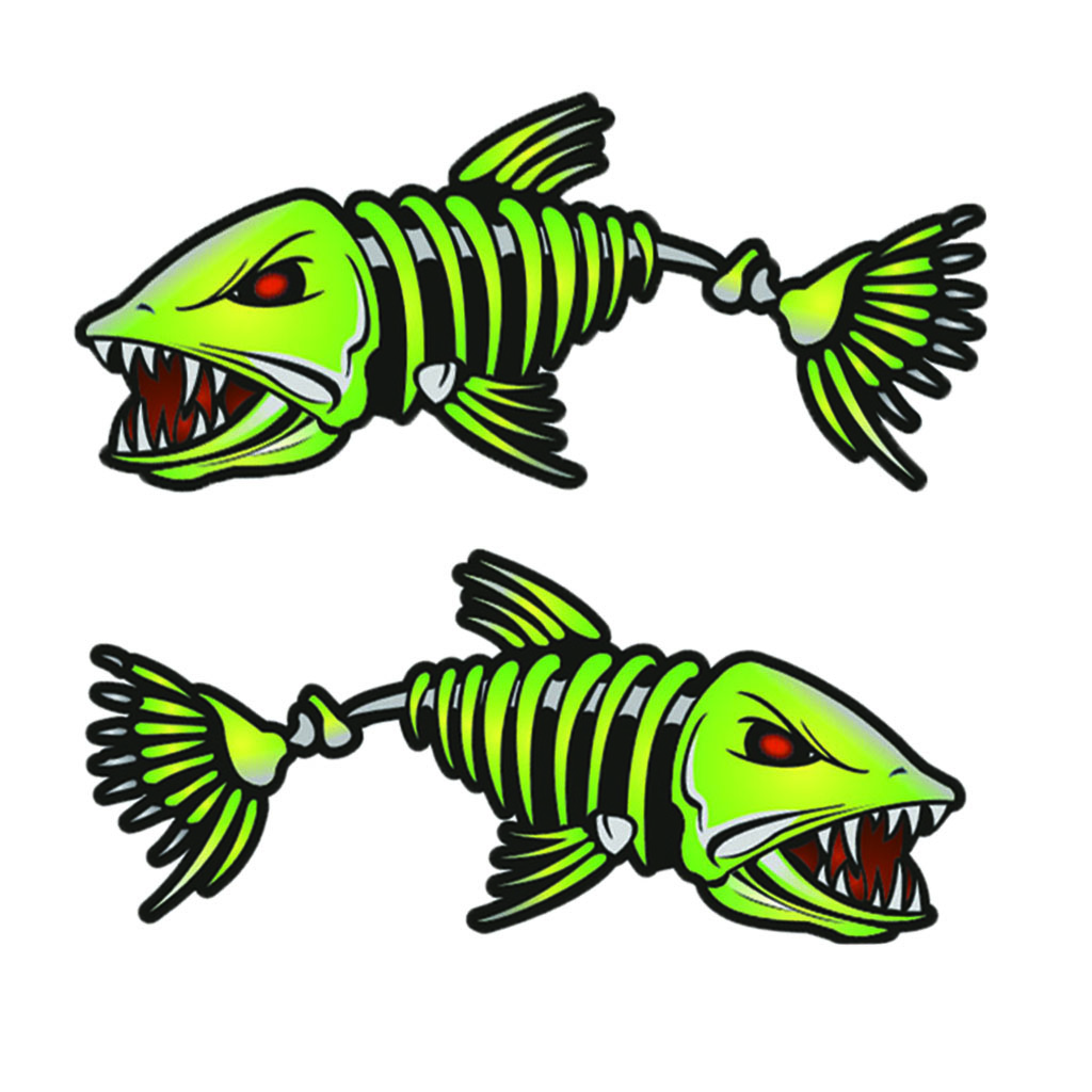 Kayak   Sticker       Bone   Decal   Self   Adhesive   Fishing   Car   Window