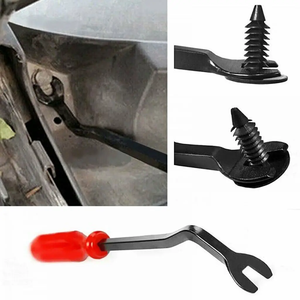 8.7' Car Door Trim Panel Clip Remover Upholstery Glass Pry Tool 22.5cm