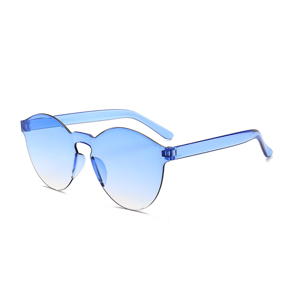 MUSELIFE Einteilige rahmenlose Sonnenbrille Damen Großhandel Mode Farbsonnenbrille Bonbonfarbene Brille Top Trendige Brillen – Detail 11