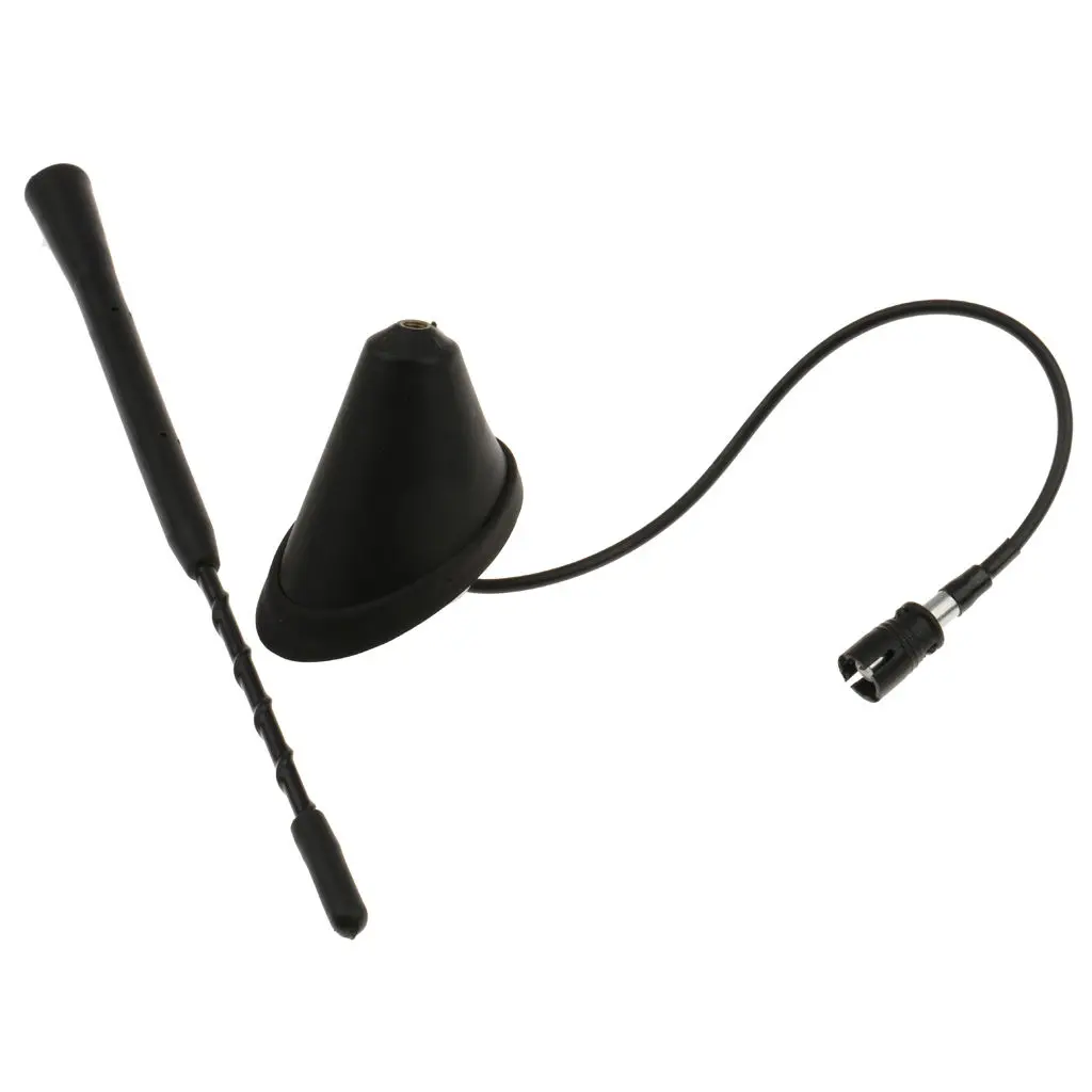 Car Aerial Antenna, Universal 9 Inches Car Replacement Anti Noise Aerial AM FM Radio Antenna