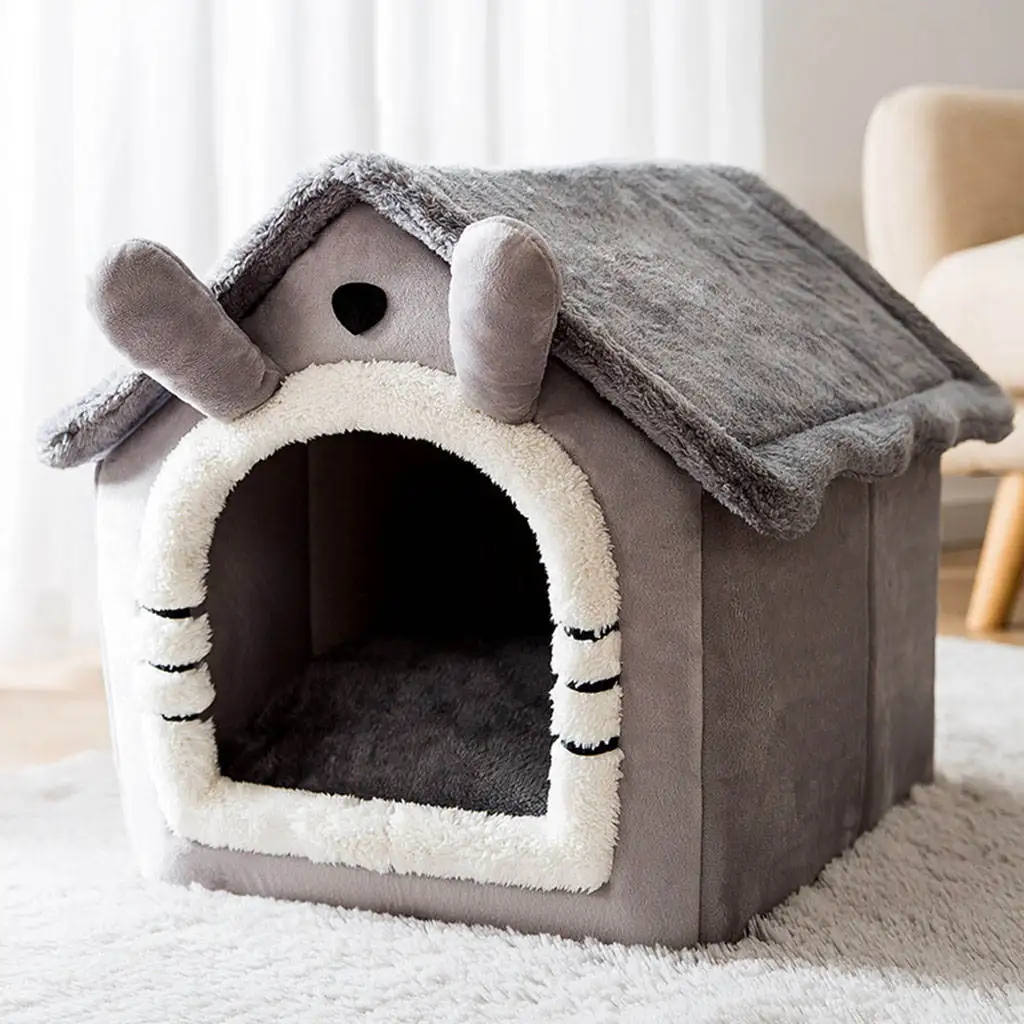 Pet Bed for Cats, Puppy and Small Dogs ? Waterproof Soft Cat Cave and Dog House Sleeping Bed Kitten Cave