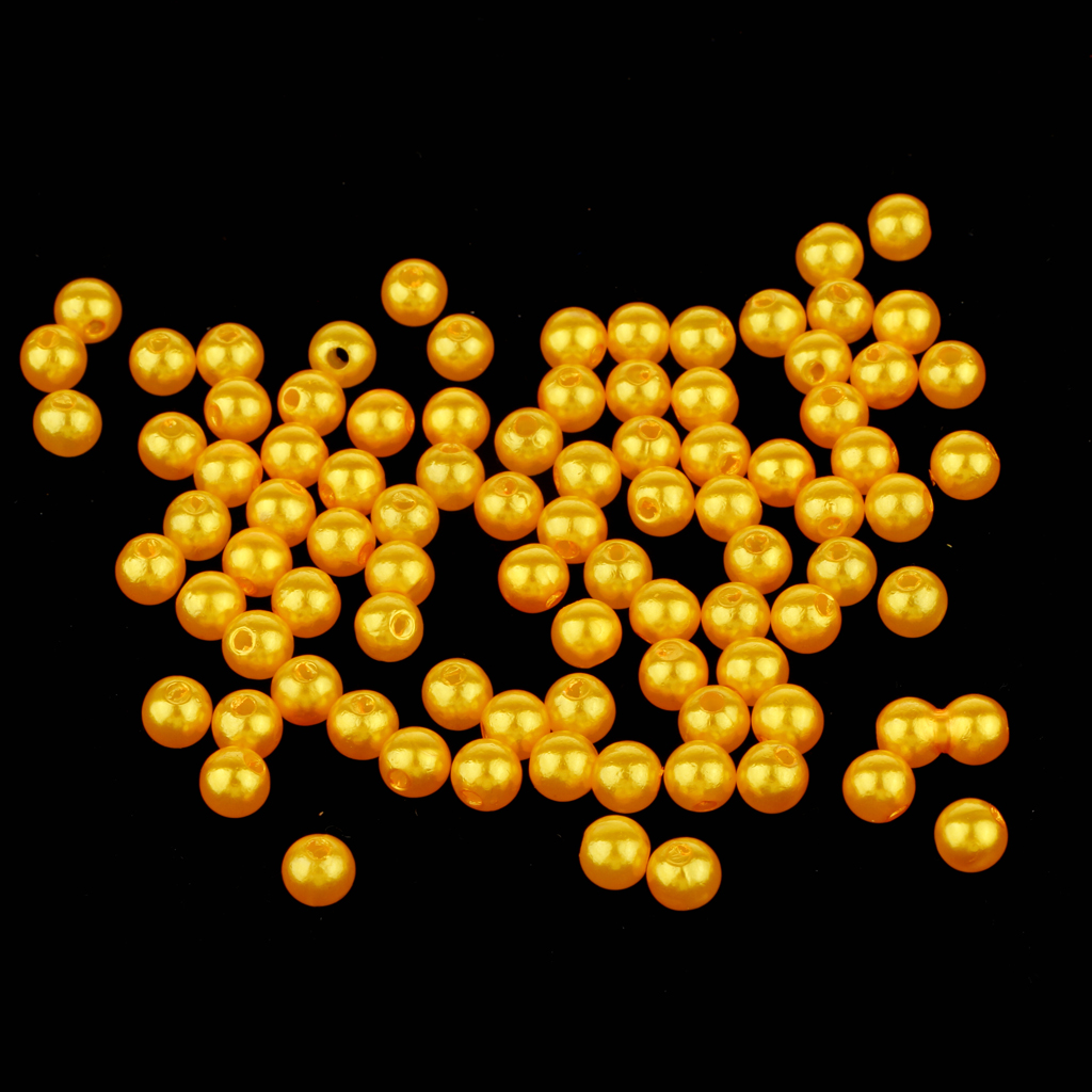 60 Pieces 8mm Floating Fishing Rig Bead Beans Carp Fishing Tackle Two Colors