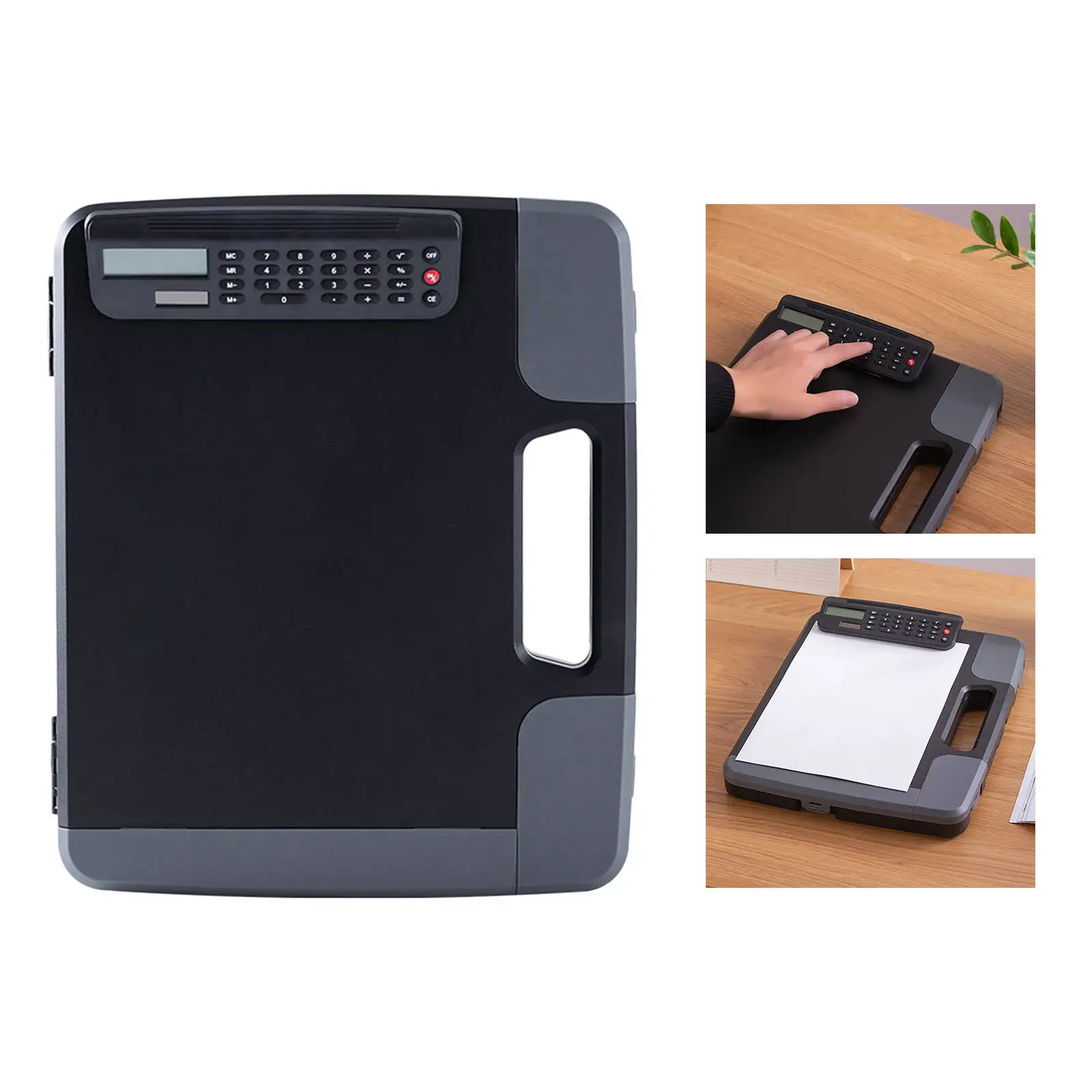 A4 files Document Clipboard with Calculator Holder Organizer Document Clipboard for Office Supplies Business Conference School