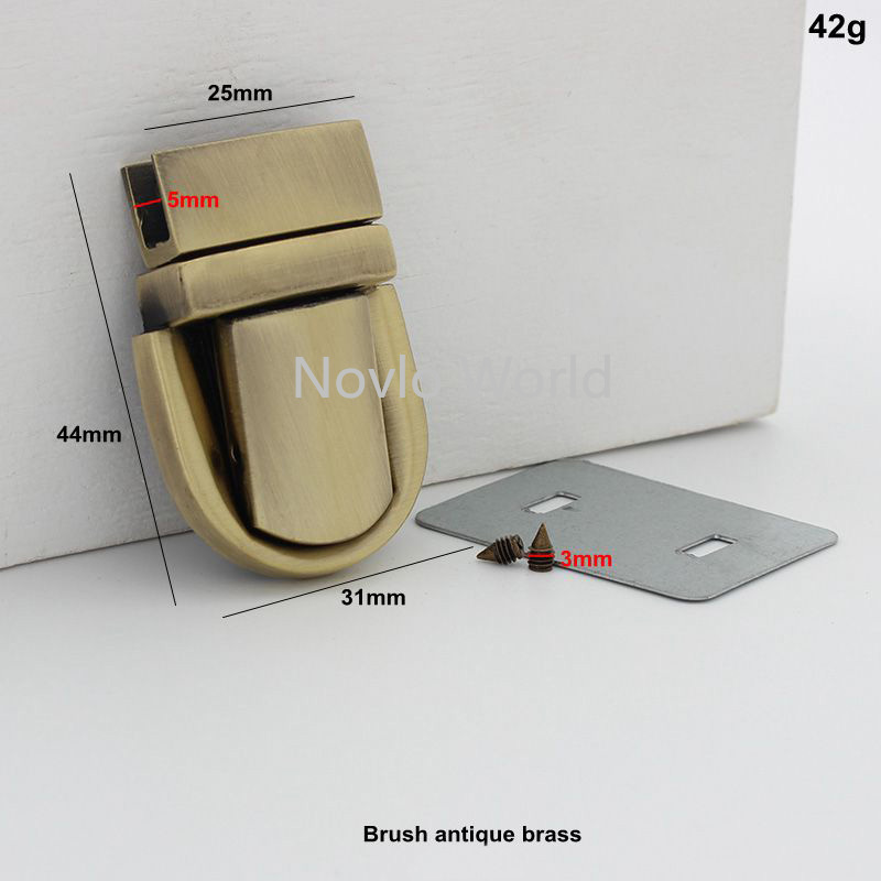 Nolvo Welt 2-10 stück 5 farben 44*31mm presse lock großhandel push tasche lock günstige tasche schloss – Detail 1