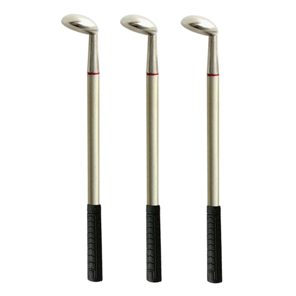 3 lot Mini Golf Pen Set Golfer Gift Ballpoints Red Blue Black Ink Club Souvenir