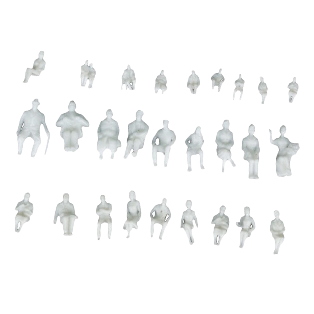 20 X Figures Model 1:25 Seated Figures People with Different