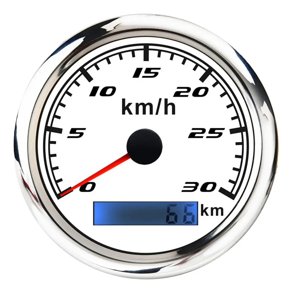 Marine Car Digital GPS Speedometer Gauge 0-30 Km/h Pulse Signal