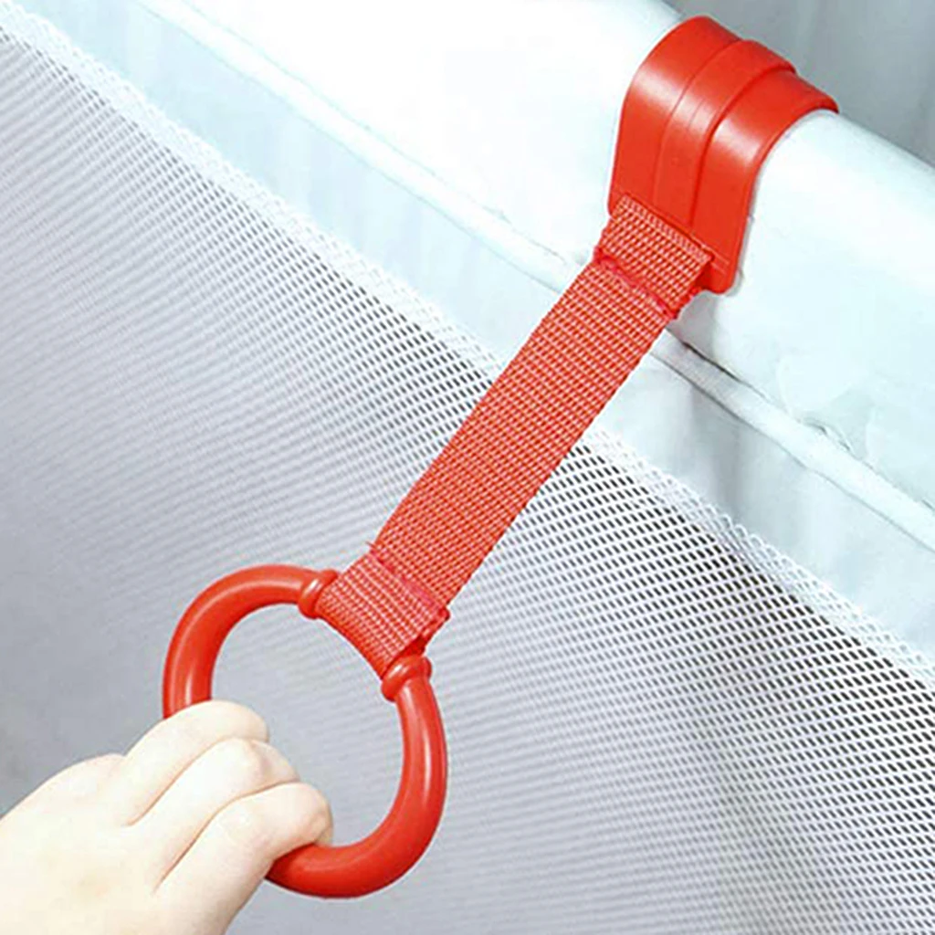 1pc Baby Toddler Crib Pull Ring Safety Stand Up for Toddler Walking Training