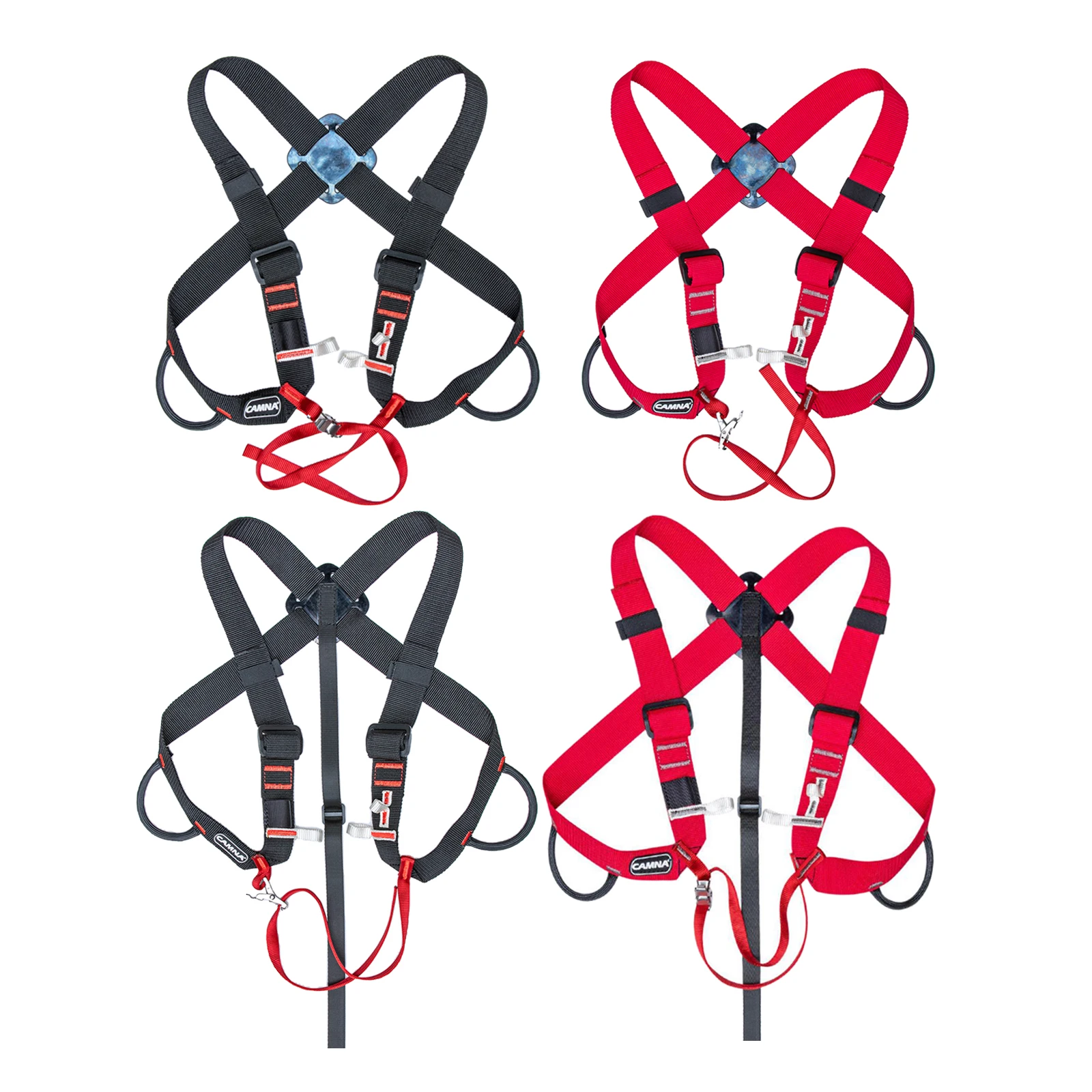 Climbing Safety Harness Ascending Straps Adjustable Fixed Belt Caving Canyoning Survival