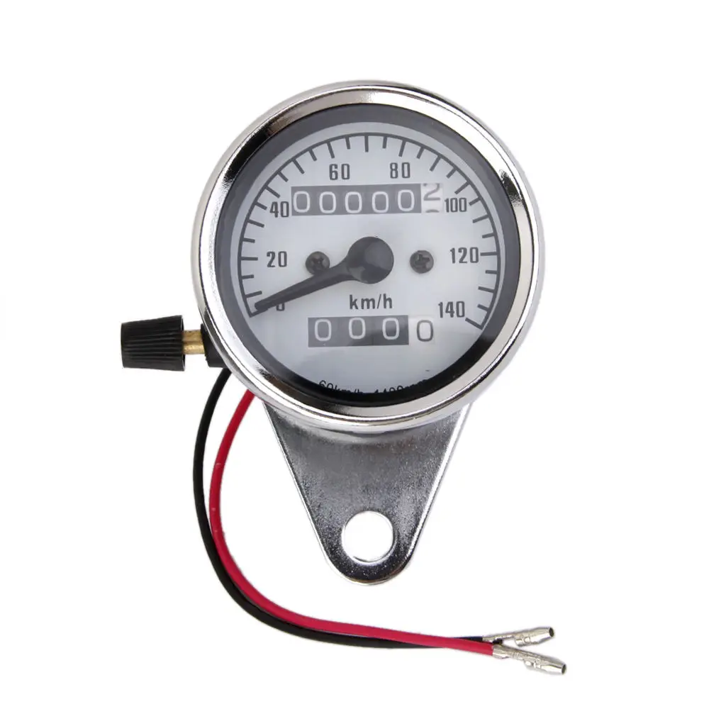 Dual Odometer Gauge Double Mileage Meter for Motorcycle ATV Scooter