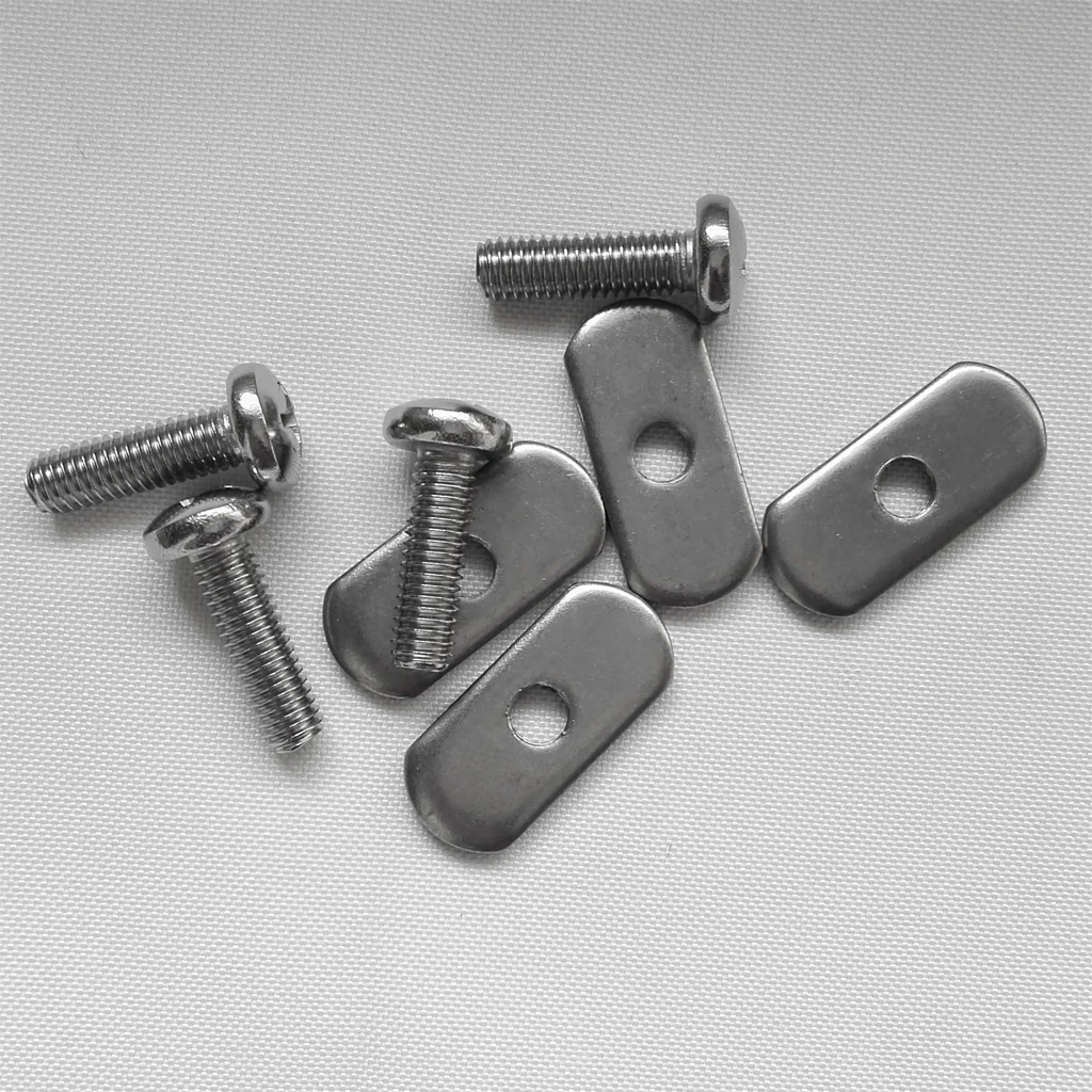 4 Sets Replacement Kayak Track/ Rail Stainless Steel Screws & Oval Nuts Hardware