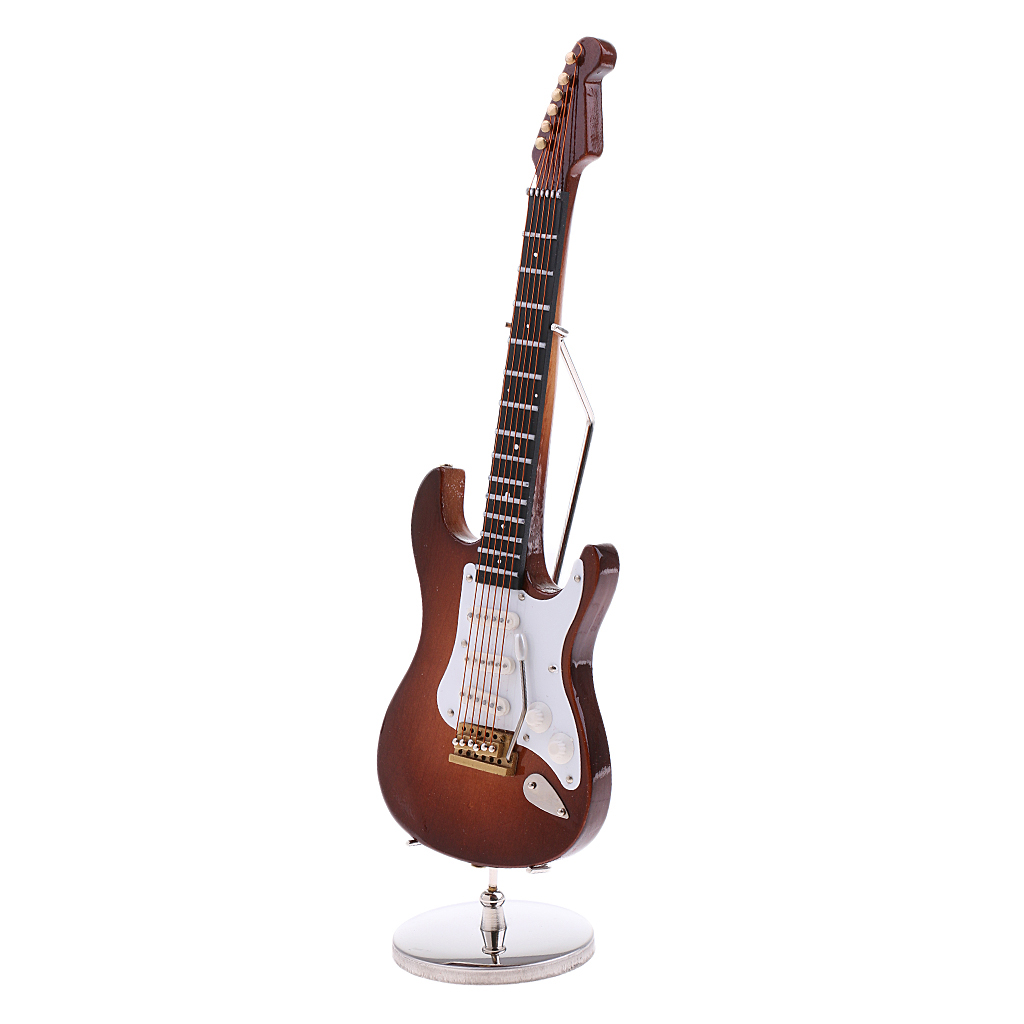MagiDeal 1/6 Scale Wood Electric Guitar Model for 12 Inch Action Figure Accessory Kids Toys