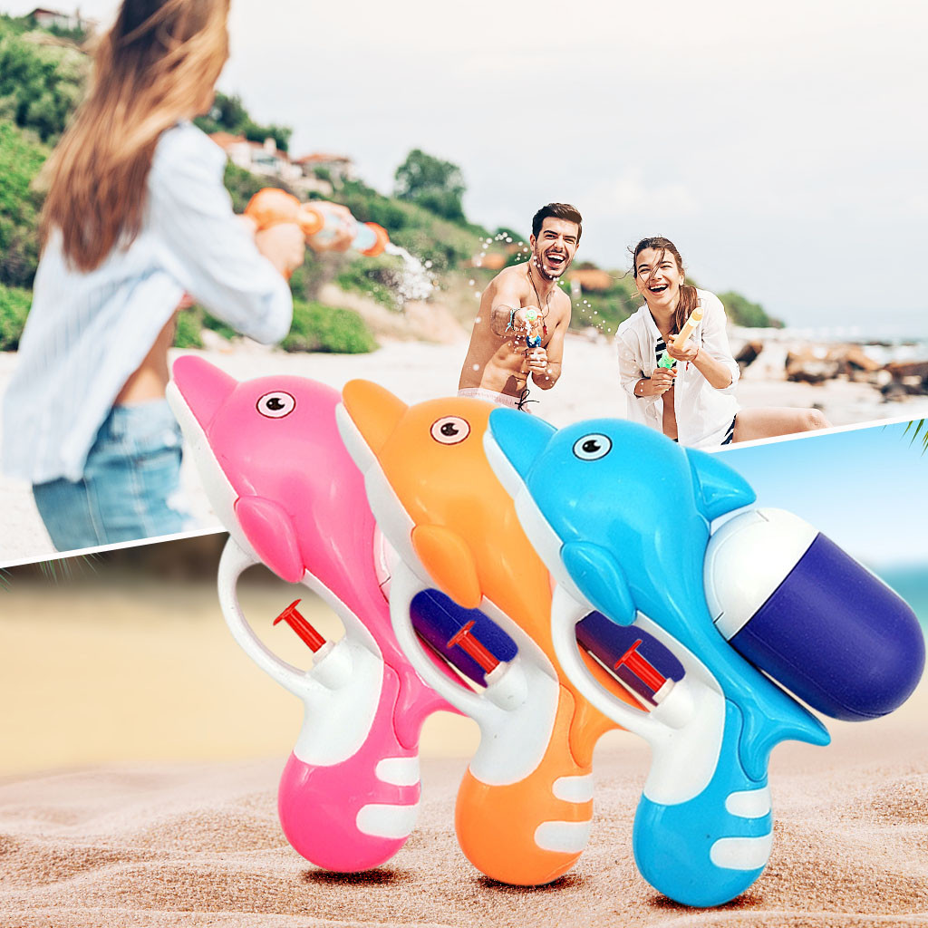 Lot De 4 Pistolets à Eau Effet "feu D'artifice" - Pour Enfants Et Adultes - Grande Portée, Pour Piscine, Plage, Jardin - 3