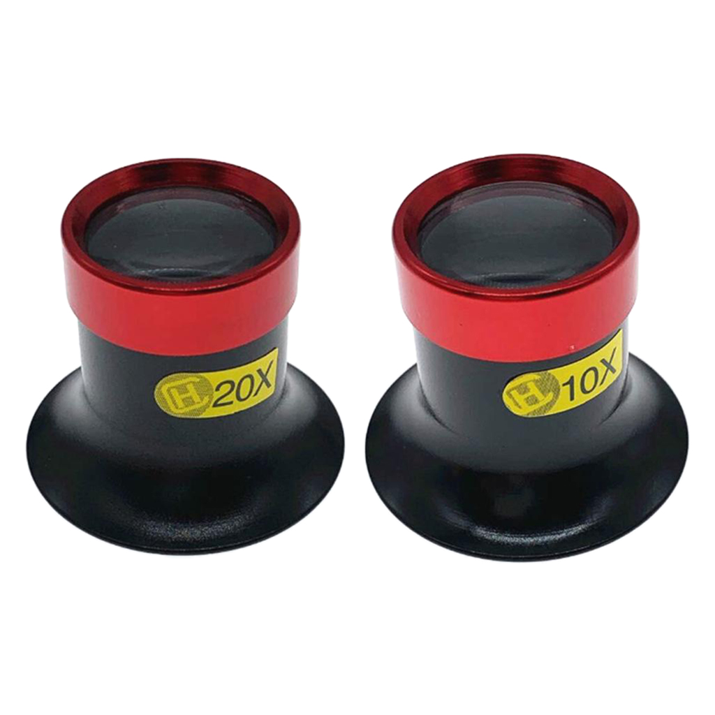 Pocket Portable 10X 20X Monocular Loupes Loop Magnifier Magnifying Glass Lens Watch Jewelry Stamps Repair Tool