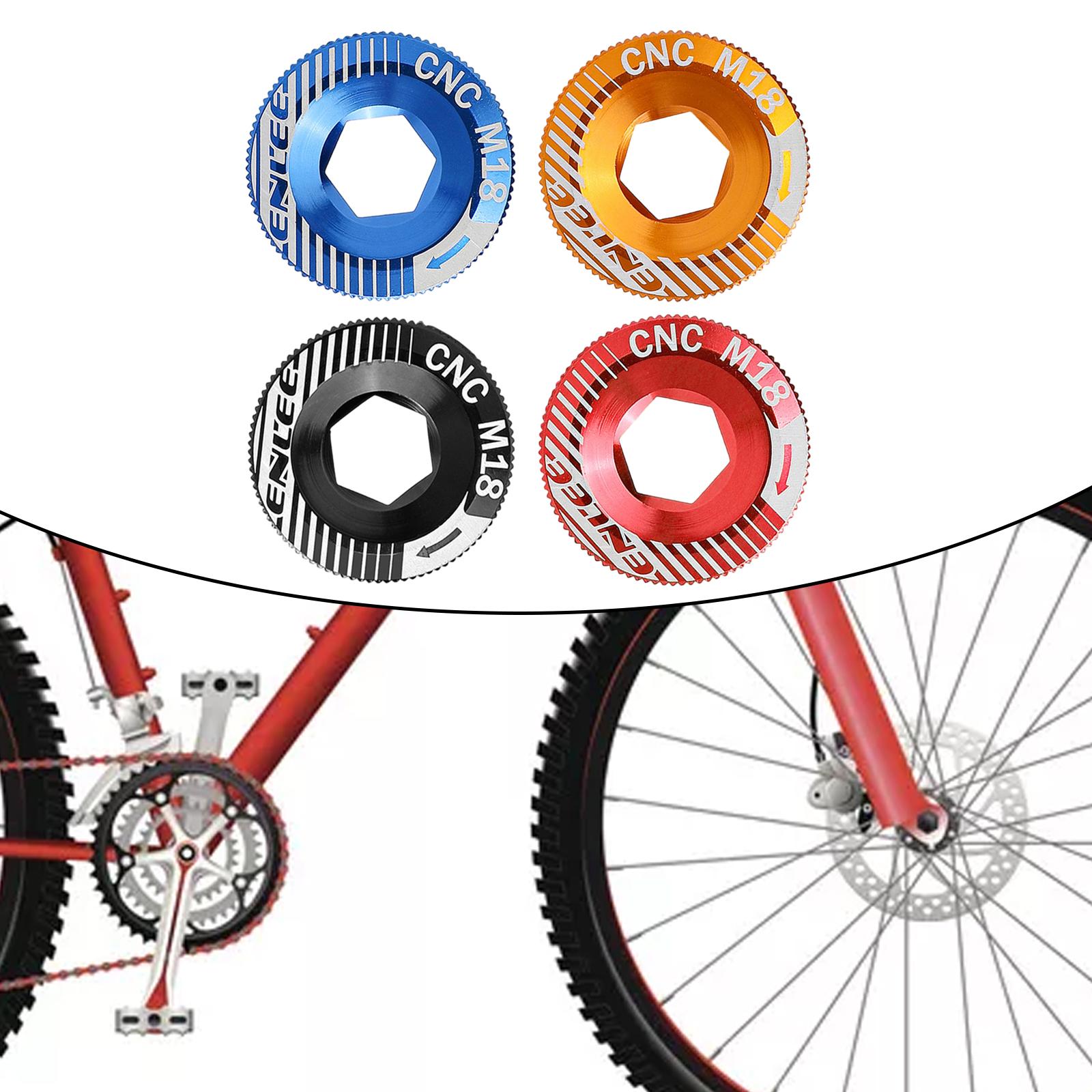 Bicycle M18 Crank Arm Cover Hat BMX Bike Chainwheel Crankset Bolt Threads Cycling Crank Arm Fixing Bolt Accessories Gear