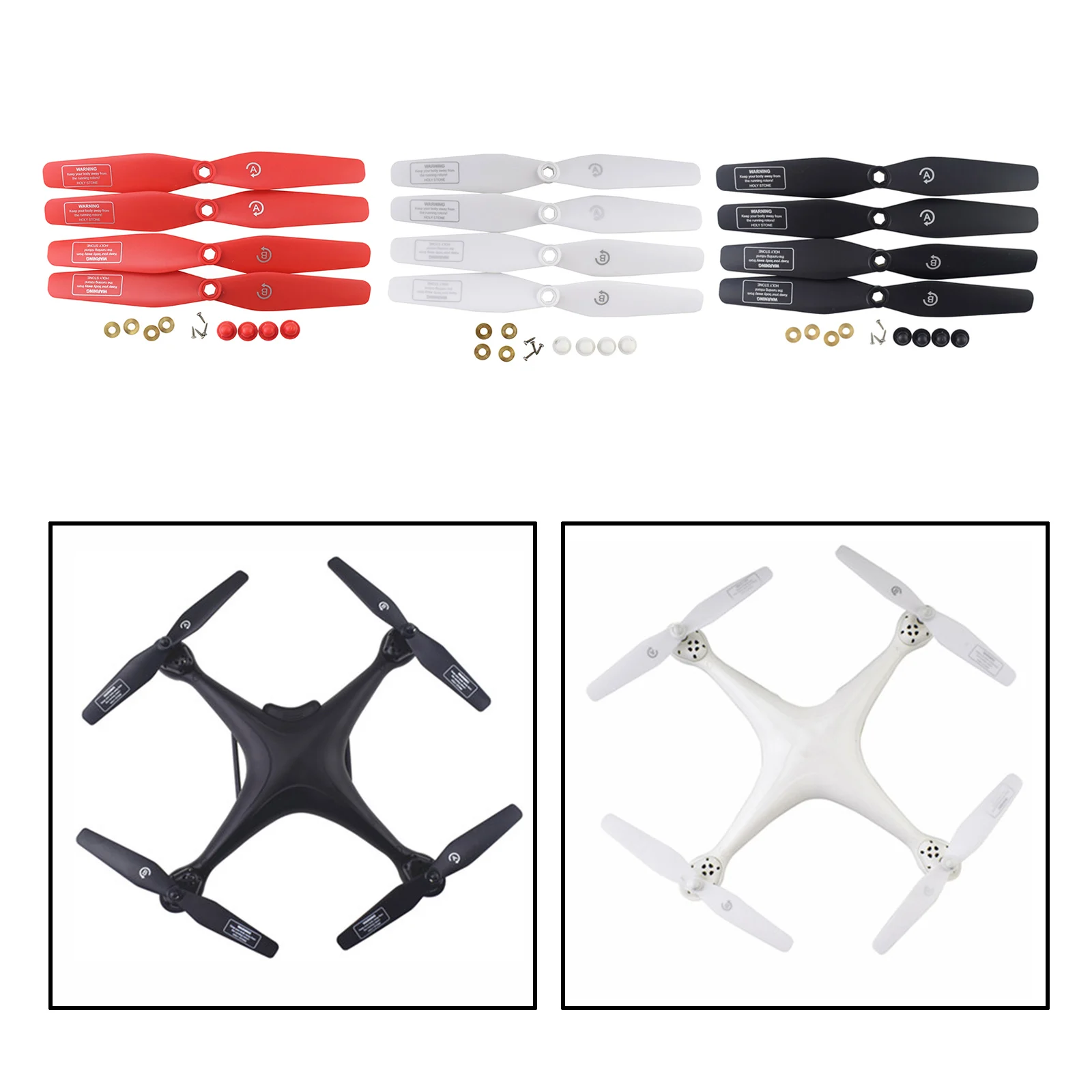 4Pieces Mini Drone Propellers for SJRC S20W S30W T18 H301S T25 HS110D HS110G HS120D Drone Accessory