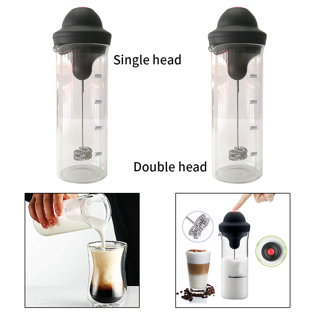 Coffee Frother Cup Stainless Steel Foamer Mixer Bubbler Coffee Blender for Coffee Hot Chocolate Frappe