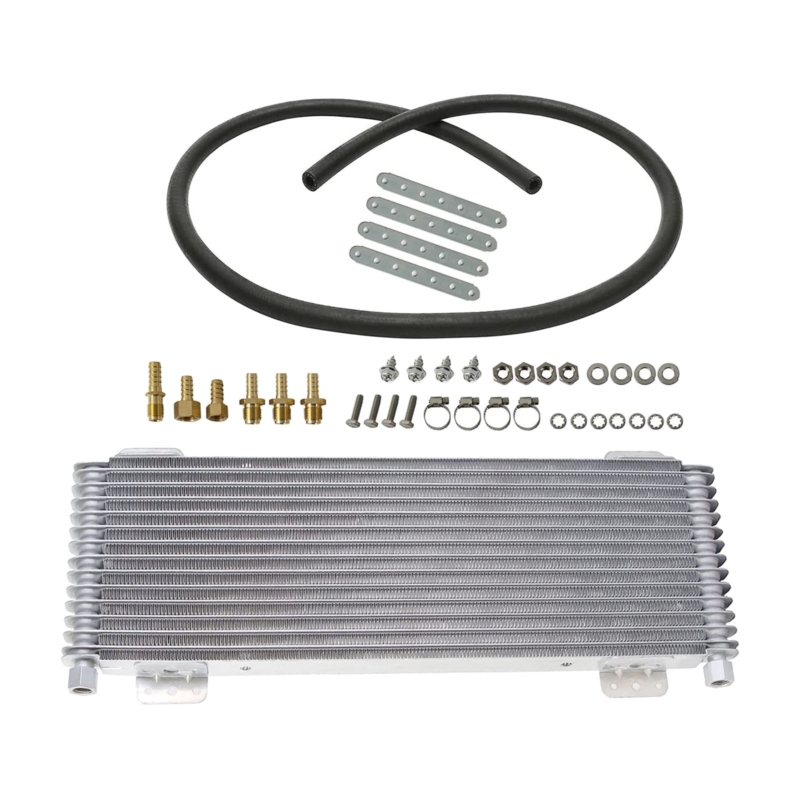 Heavy Duty Transmission Oil Cooler Low Pressure Drop LPD47391 with Mounting Hardware Cooling Protection Towing Applications