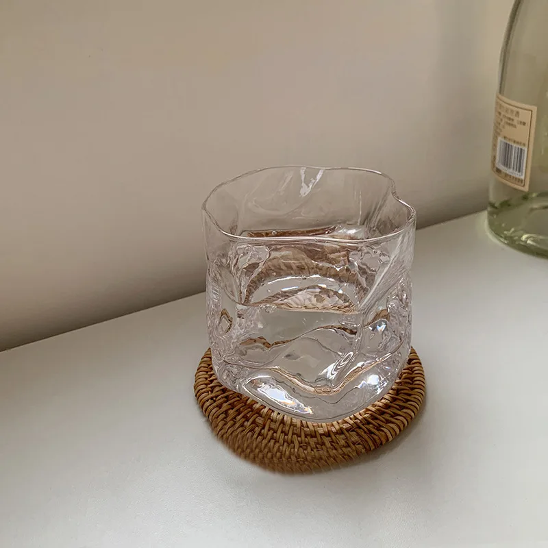 cabine Onderzoek het Superioriteit Eenvoudige Kleurrijke Twisted Vierkante Drinkglazen Glas Cup Whisky  Wijnglas Home Office Cafe Koffie Mok Retro Gouden Rand Water Cup|Overige  glas| - AliExpress