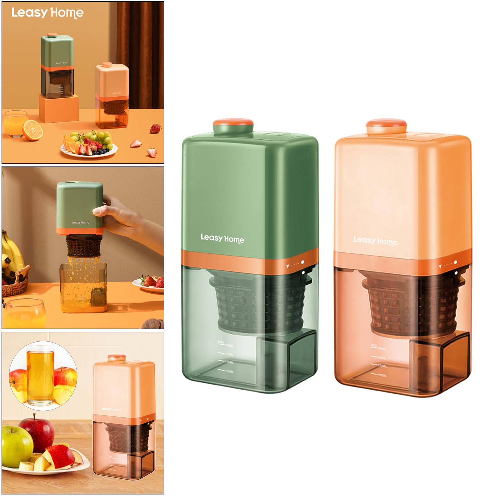 Portable Juicer 60W Multifunction Handheld Fruit Extractor Blender Machine USB Easy Clean for Orange Fruit Squeezer