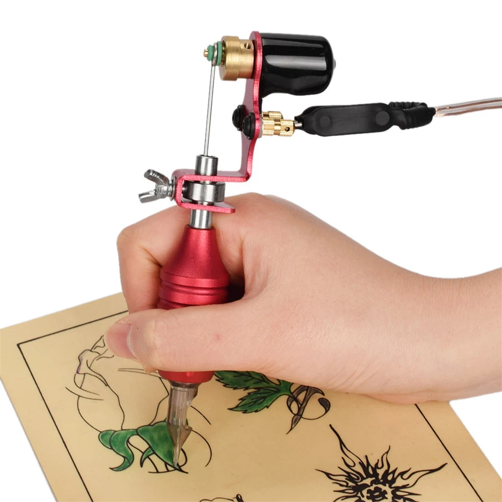 Professional Rotary Tattoo Machine Kit Cartridge Pen Motor Accessories Set for Beginners,Learners,Tattooist,Body Artists