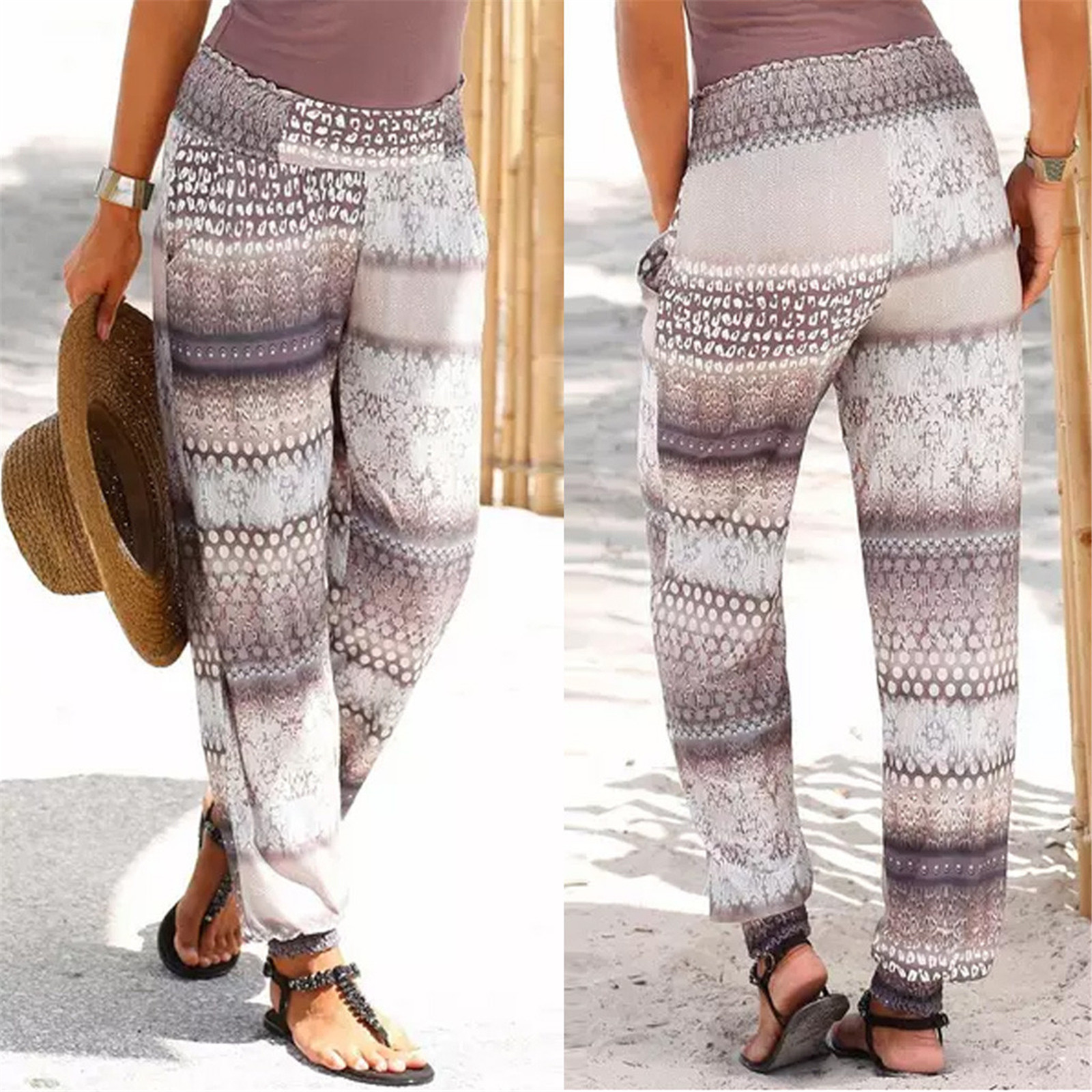 Fashion New Summer Boho Beach Pants 