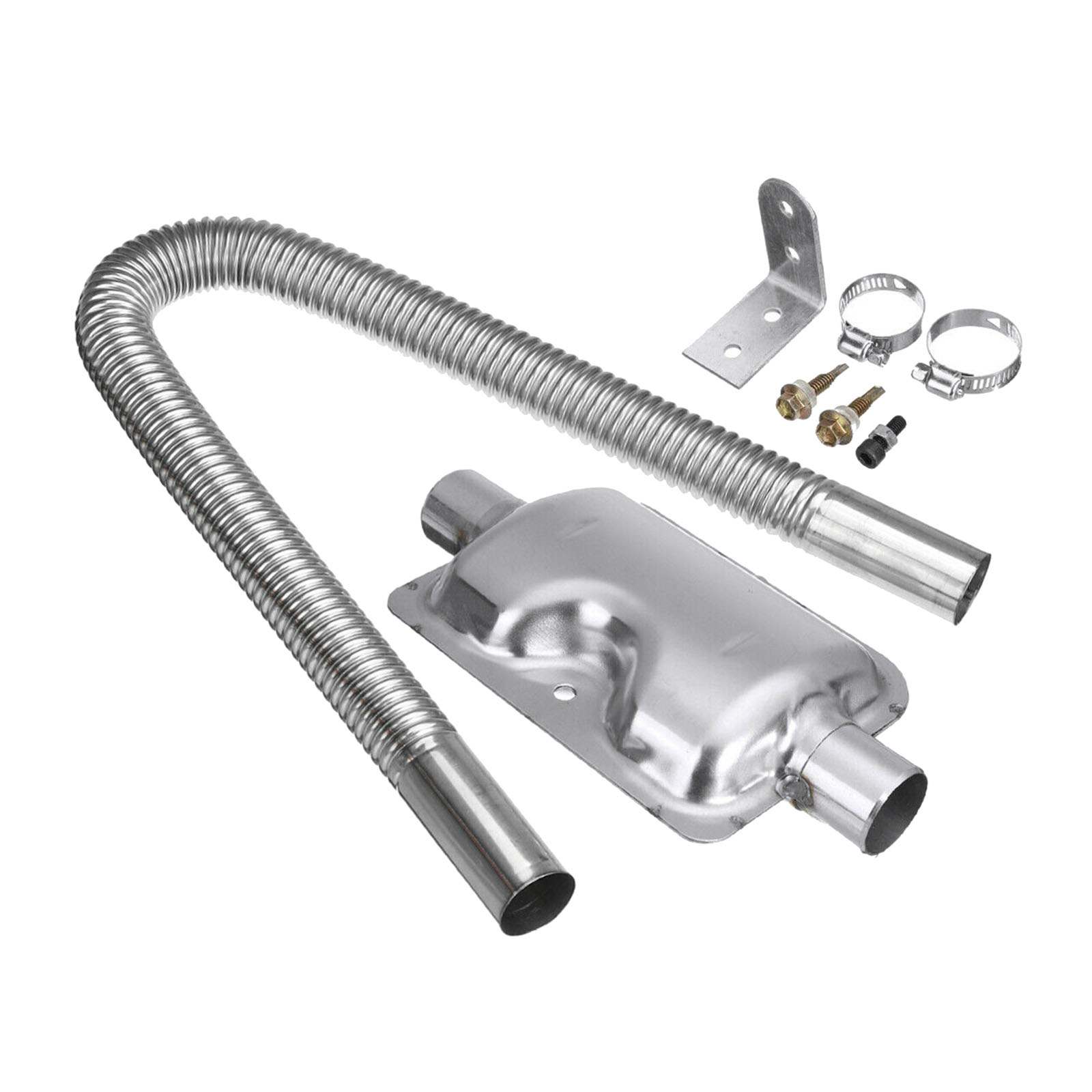 Exhaust Pipe Silencer Muffler Kit Clamps for Parking Air  Heater