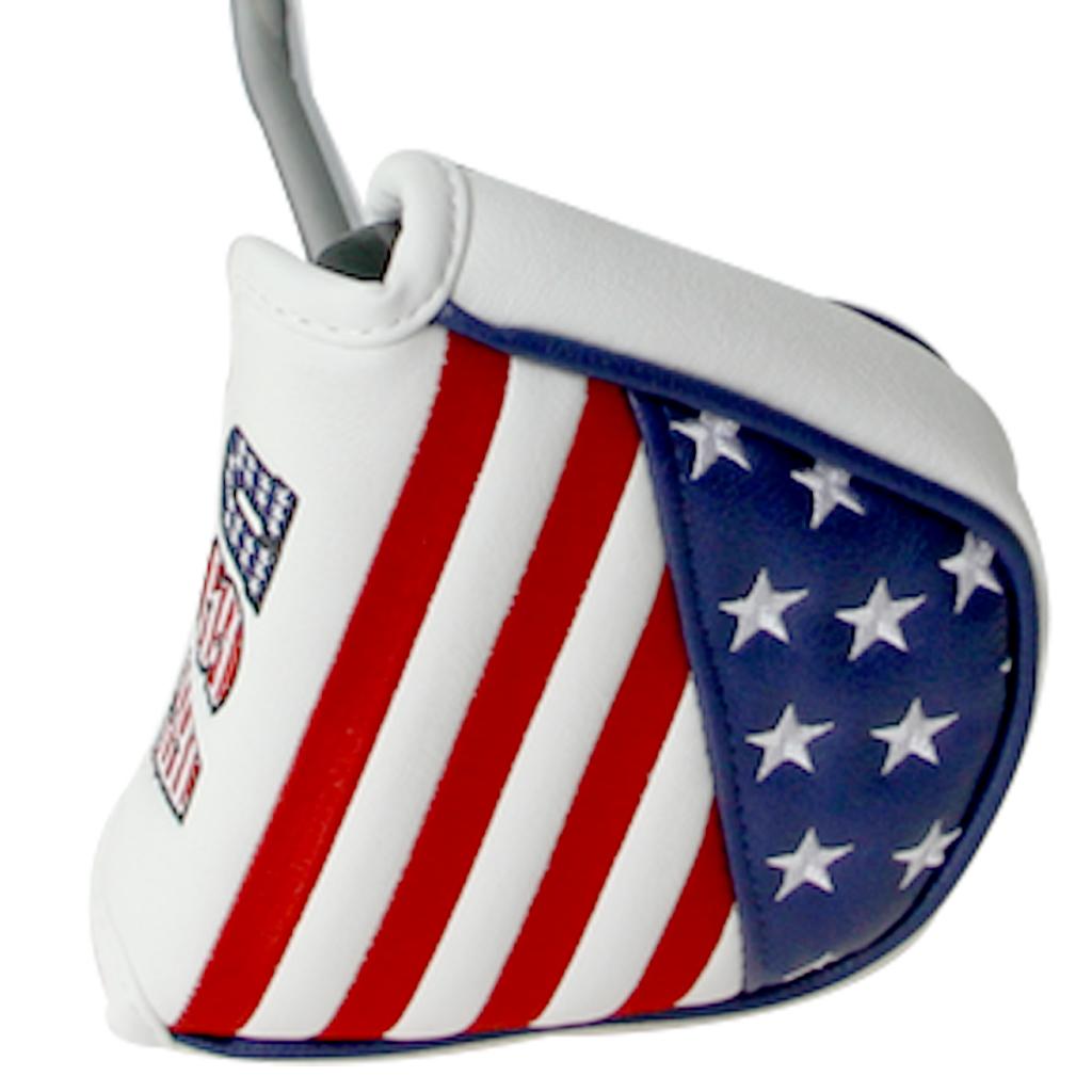 Professional Square Shape Mallet Golf Putter Cover Headcover with Magnetic