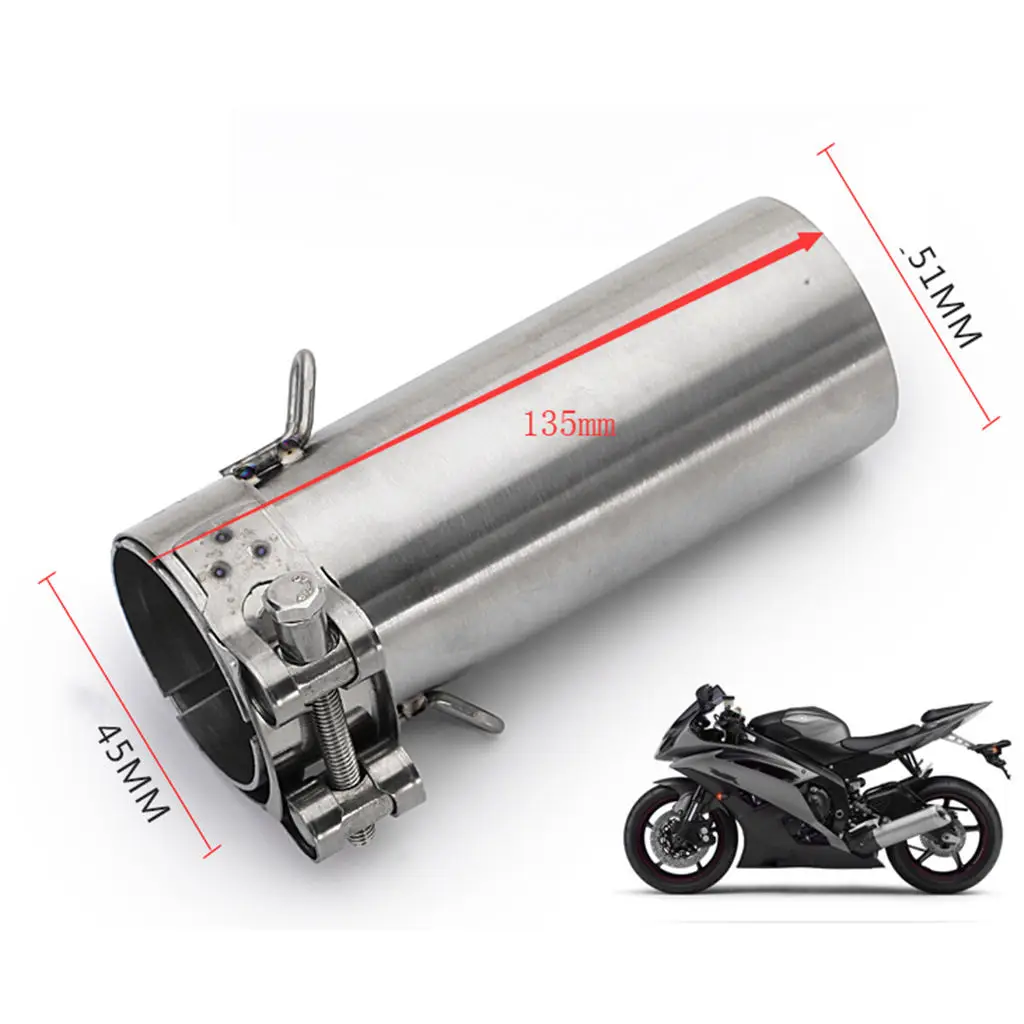 Heavy Duty Exhaust System Pipe Muffler Pipe Middle Link Tube for Yamaha R6