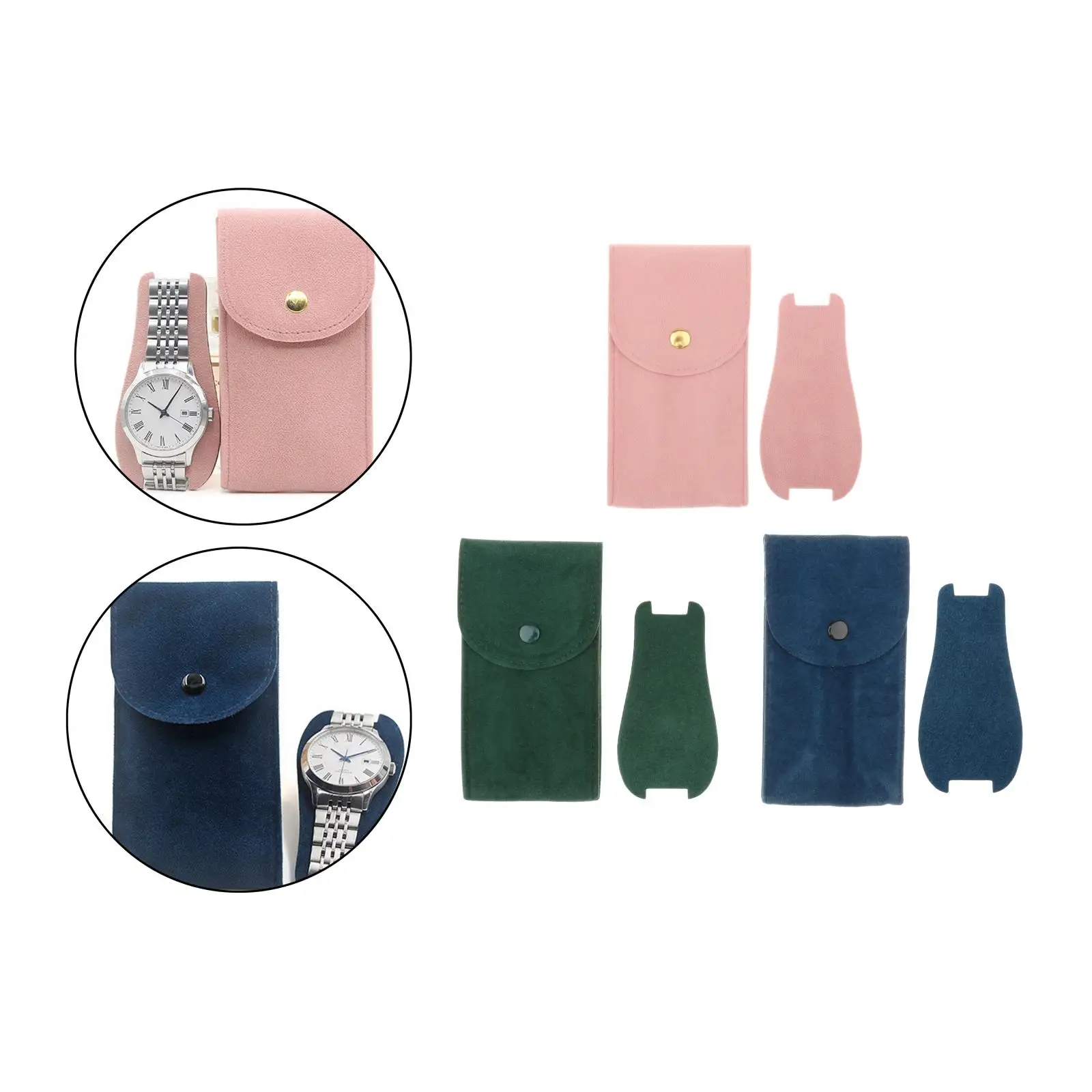 1 Slots Chic Watch Storage Bag Travel Pouch for Watches Jewelry Accessory