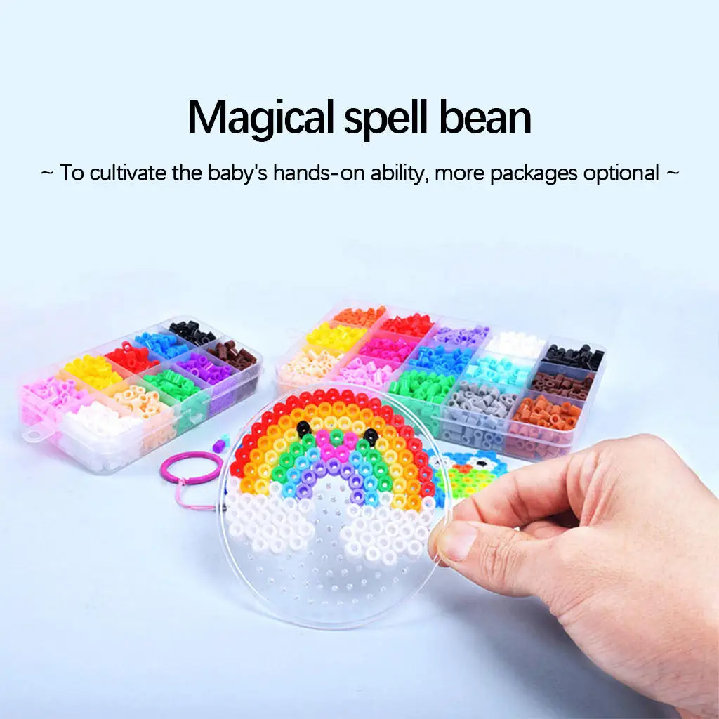 1 Satz Klar Perler Perlen Pegboard Bead Refill Kits für DIY Kinder 