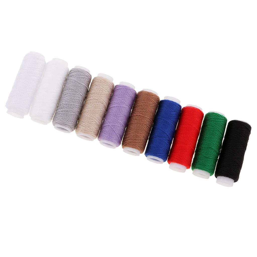 10 Spools 20S/3 Polyester Household Heavy Duty Jeans Line Sewing Thread Strong Jeans Shoes Bags Fard Craft Denim Line Cord