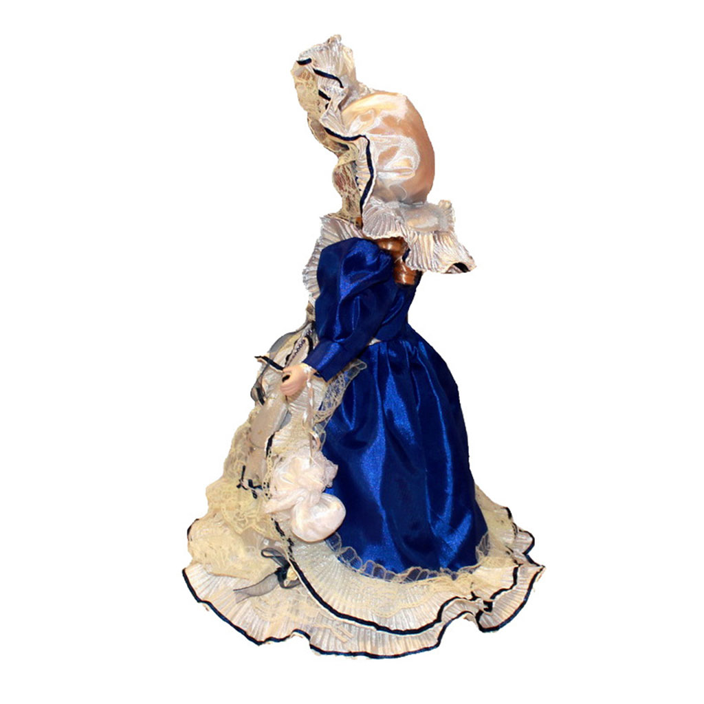 40cm Victorian Style Ceramic Dolls Collectible Beautiful Figurine Home Desk Decoration