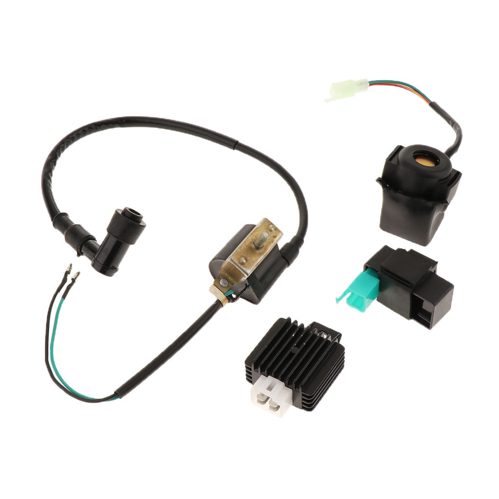Performance Ignition Coil + AC CDI + Starter Relay Solenoid for 90cc ATV