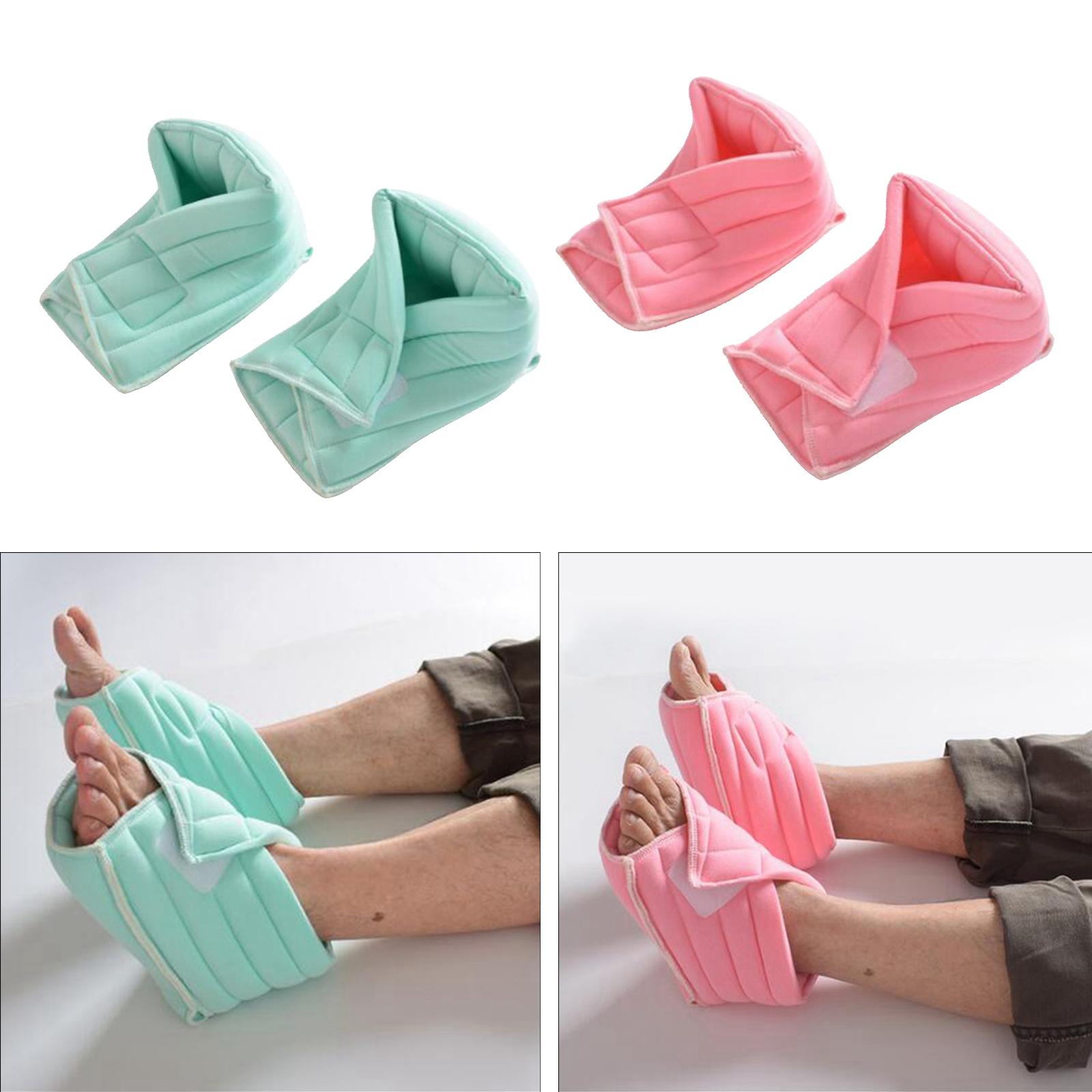 1 Pair Strapping Washable Cotton Sleeves Protector Pillow Foot Pillow for Relieveing Pressure from Sores and Ulcers Ankles Heel